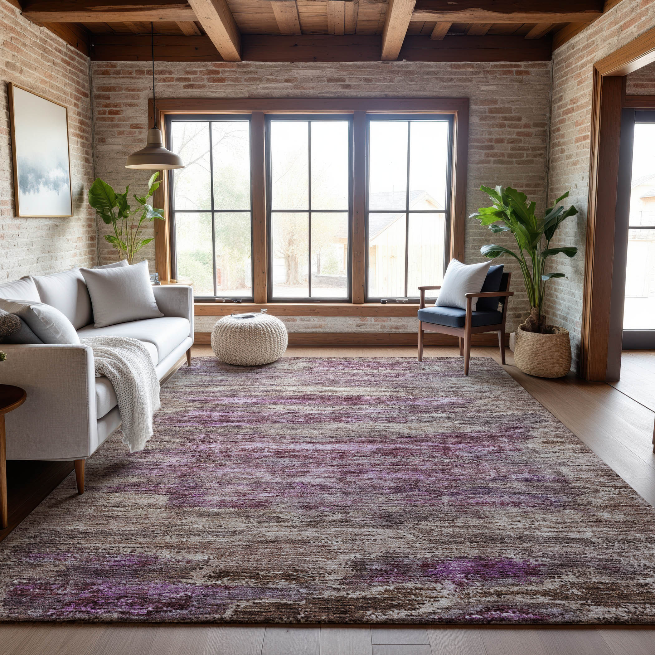 Valletta Machine Washable Transitional Blush Pink Rug 2'6" x 3'10" #shape_Rectangle