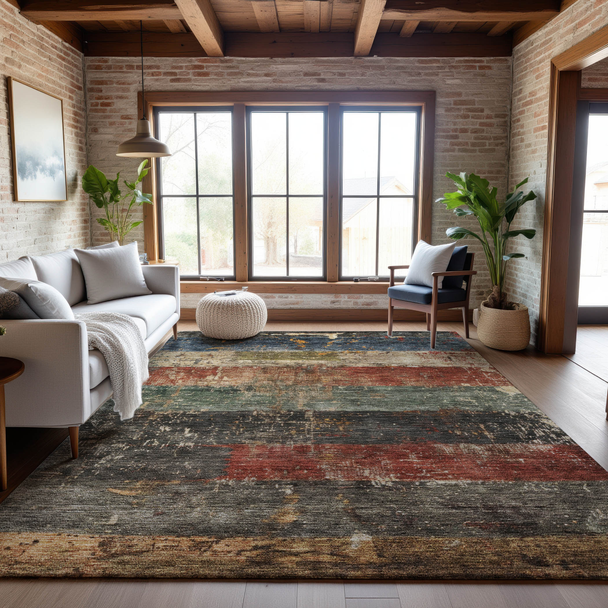 Lisbon Machine Washable Transitional Fern Green Rug 2'6" x 3'10" #shape_Rectangle
