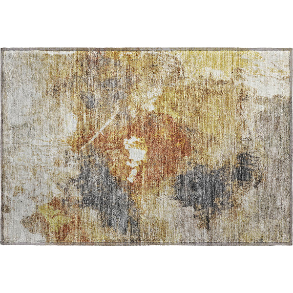 Tbilisi Machine Washable Transitional Taupe Brown Rug 1'8" x 2'6"