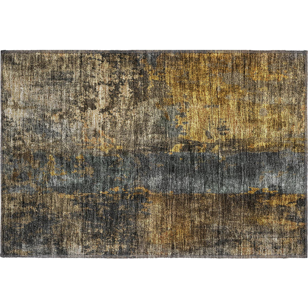 Cairo Machine Washable Transitional Gray Rug 1'8" x 2'6"