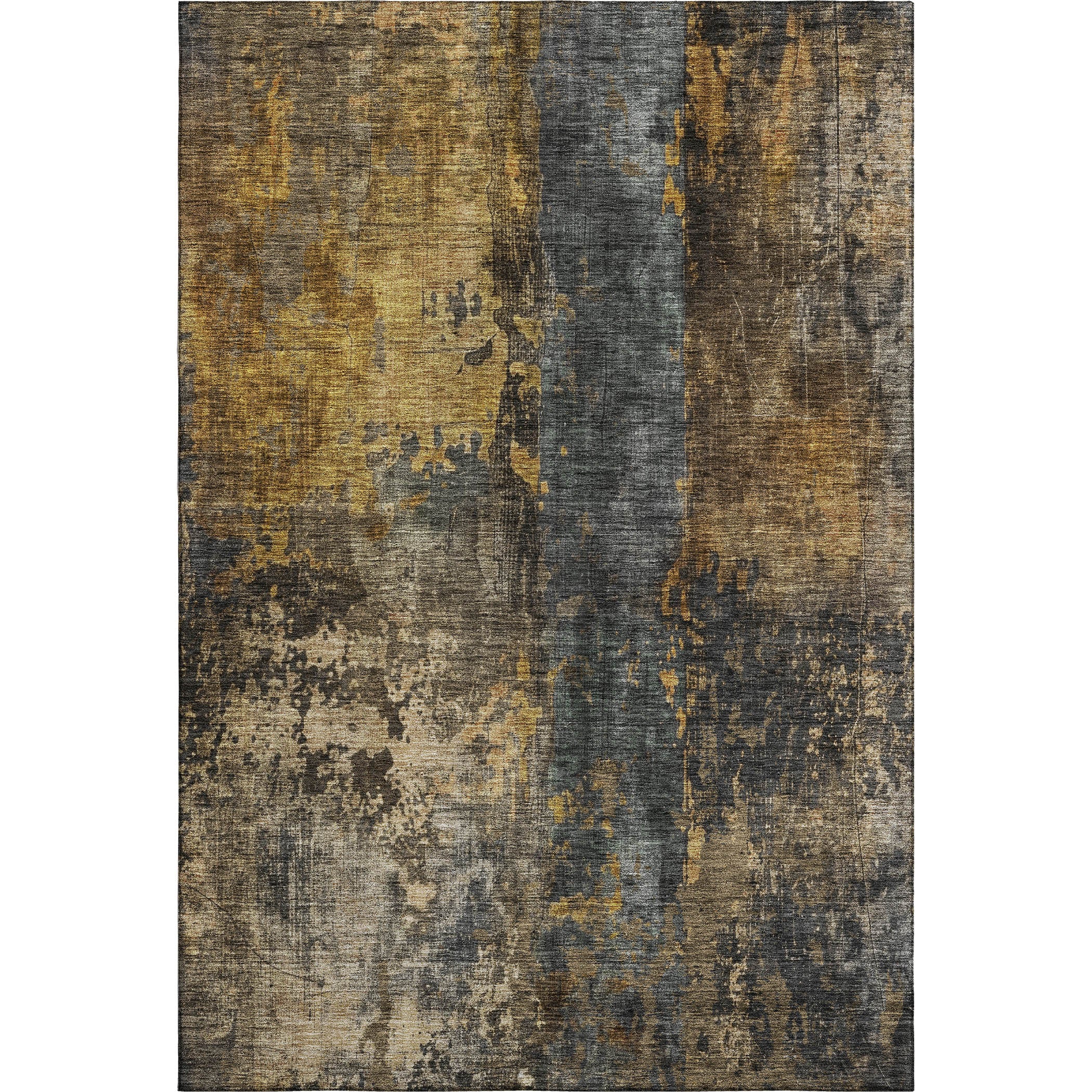 Cairo Machine Washable Transitional Gray Rug 2'6" x 3'10" #shape_Rectangle