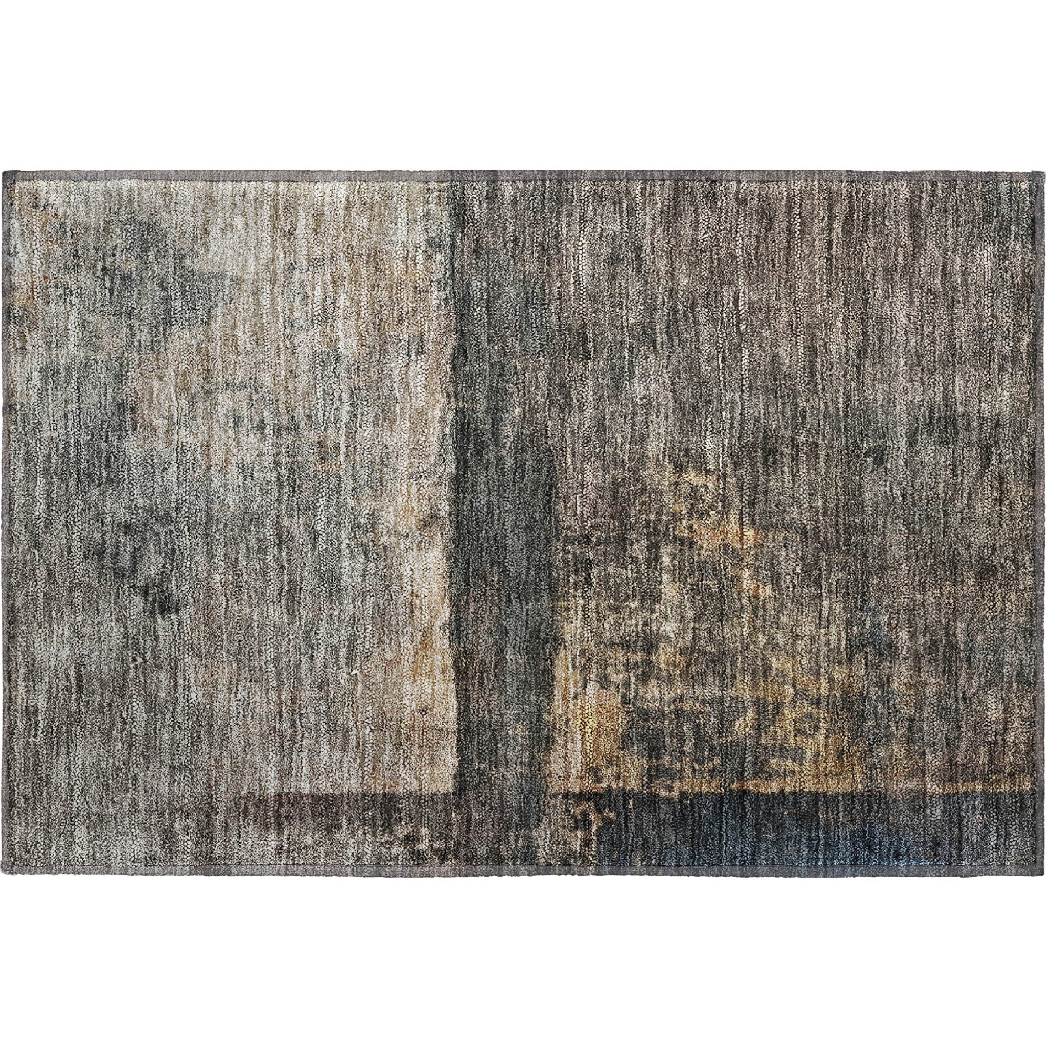 Reykjavik Machine Washable Transitional Coffee Brown Rug 1'8" x 2'6" #shape_Rectangle