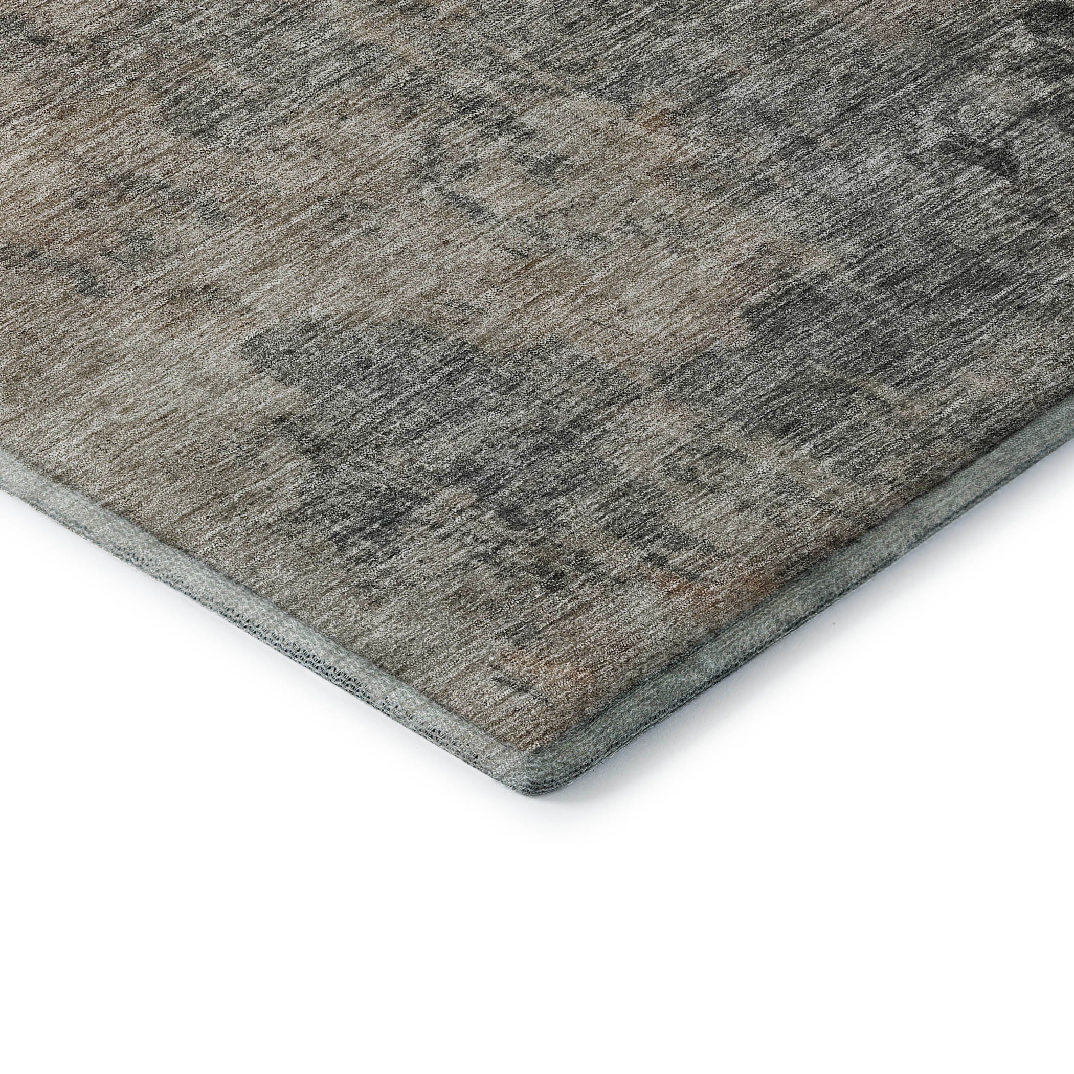 Reykjavik Machine Washable Transitional Coffee Brown Rug 1'8" x 2'6" #shape_Rectangle