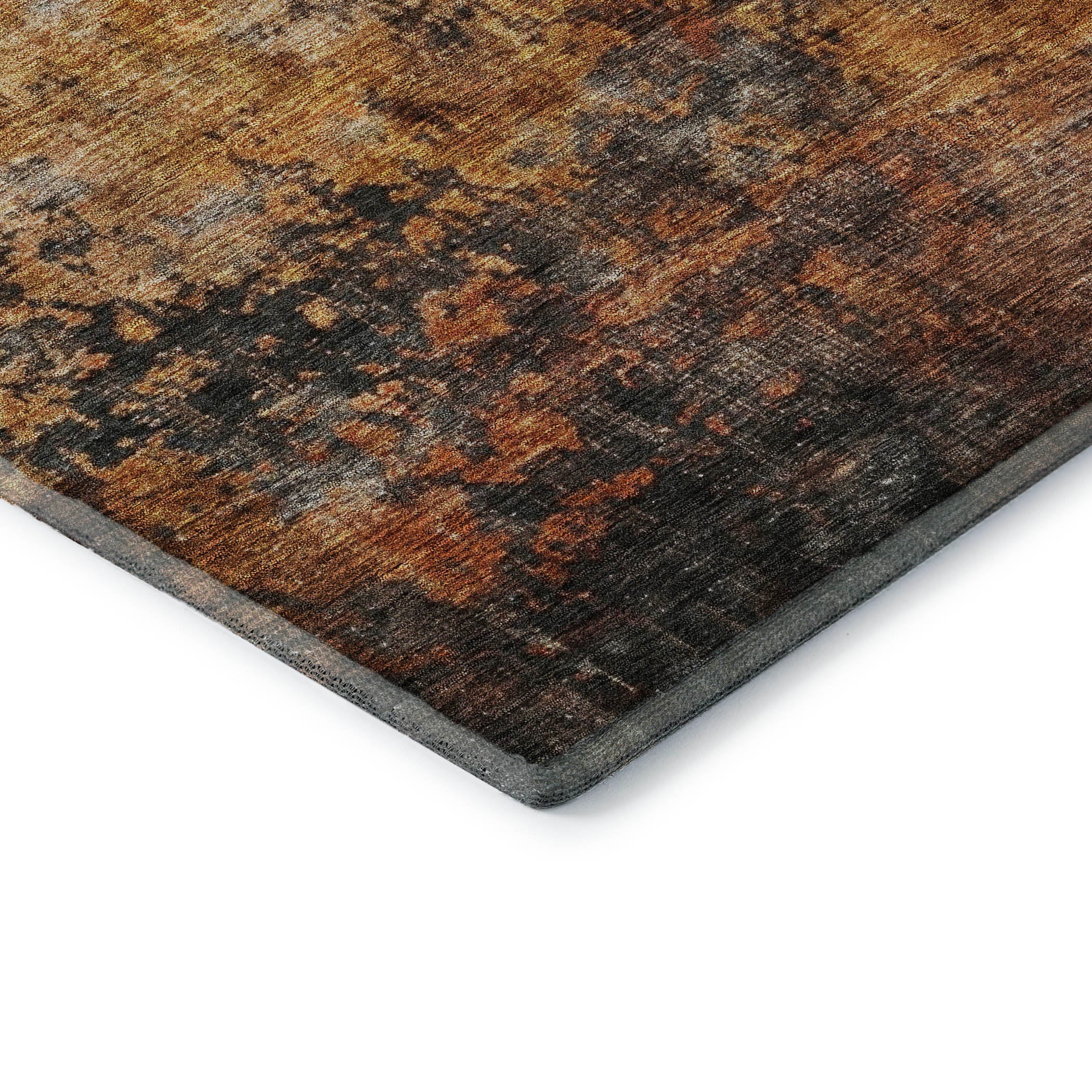 Hoi An Machine Washable Transitional Paprika Orange Rug 1'8" x 2'6" #shape_Rectangle