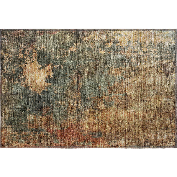 Cairo Machine Washable Transitional Sage Green Rug 1'8" x 2'6"