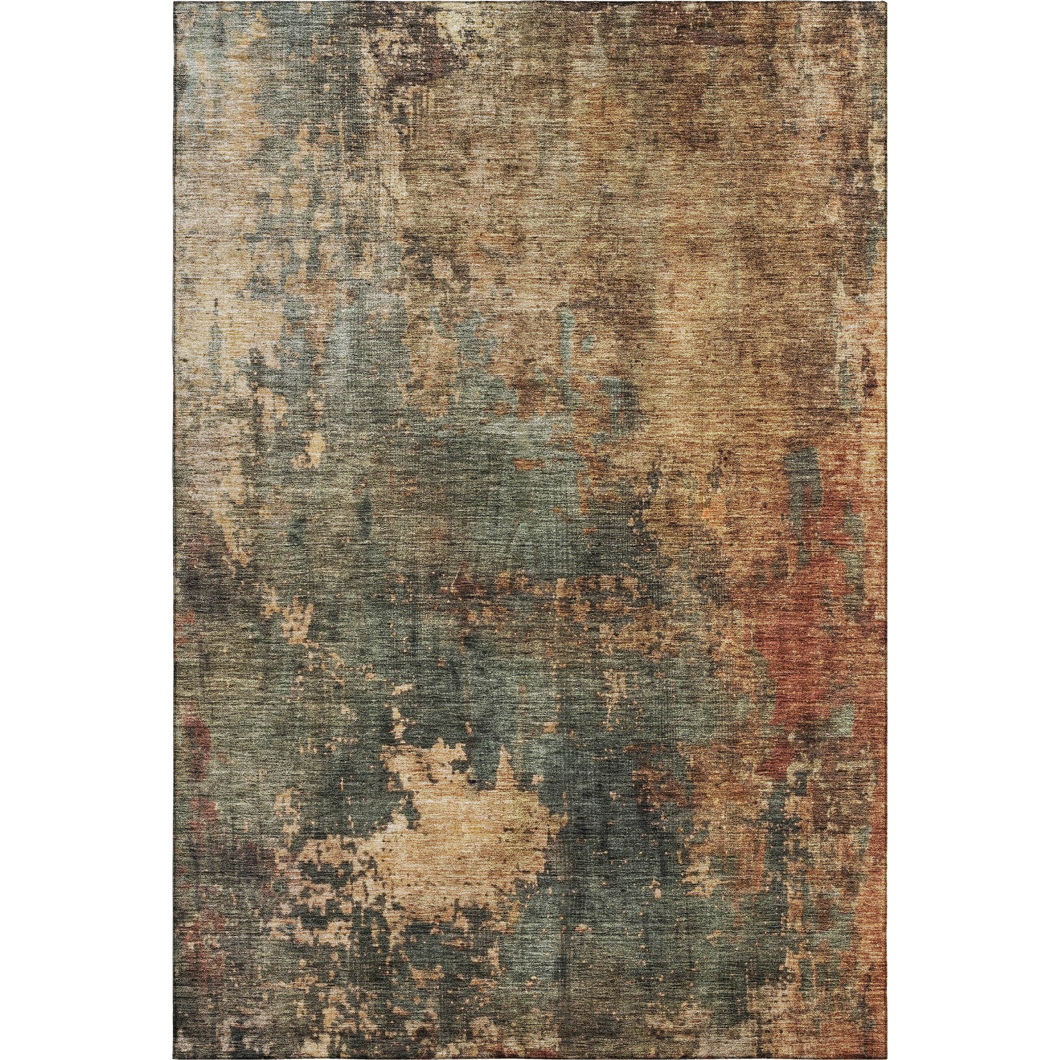 Cairo Machine Washable Transitional Sage Green Rug 2'6" x 3'10" #shape_Rectangle
