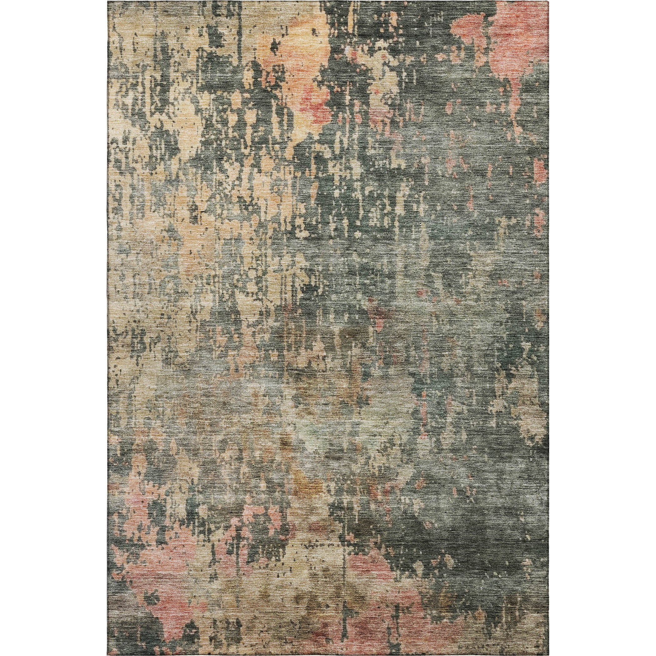 Dubrovnik Machine Washable Transitional Sage Green Rug 2'6" x 3'10" #shape_Rectangle