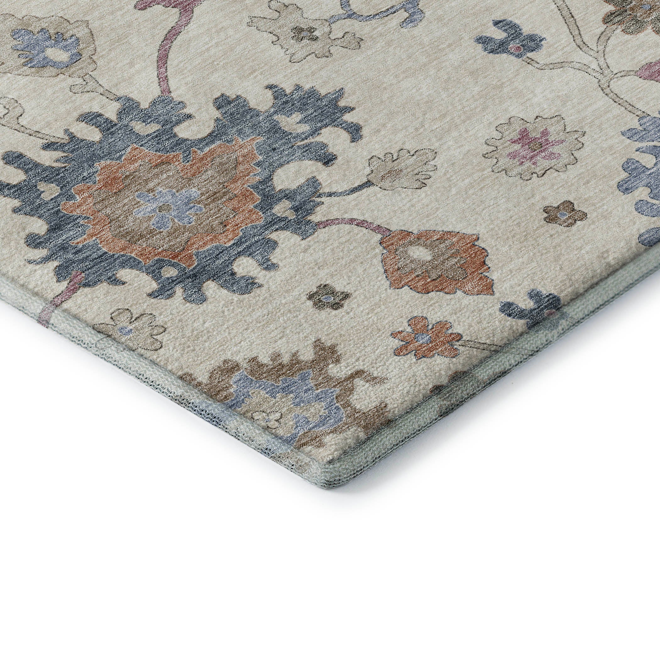 Lisbon Machine Washable Transitional Ivory Rug 1'8" x 2'6" #shape_Rectangle