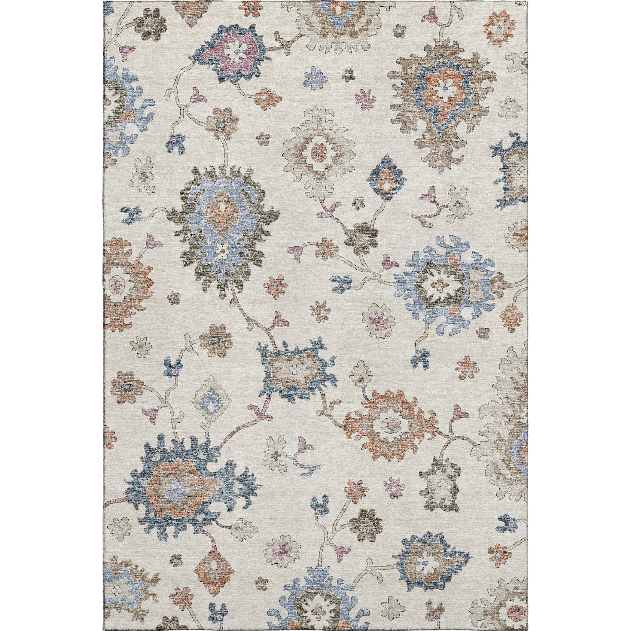 Lisbon Machine Washable Transitional Ivory Rug 2'6" x 3'10" #shape_Rectangle