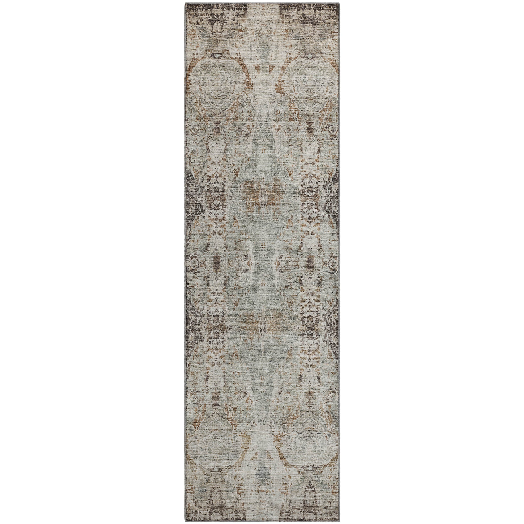 Colombo Machine Washable Transitional Linen Ivory Rug 2'3" x 7'6" #shape_Runner