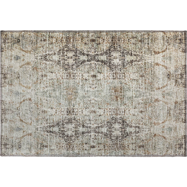 Colombo Machine Washable Transitional Linen Ivory Rug 1'8" x 2'6"
