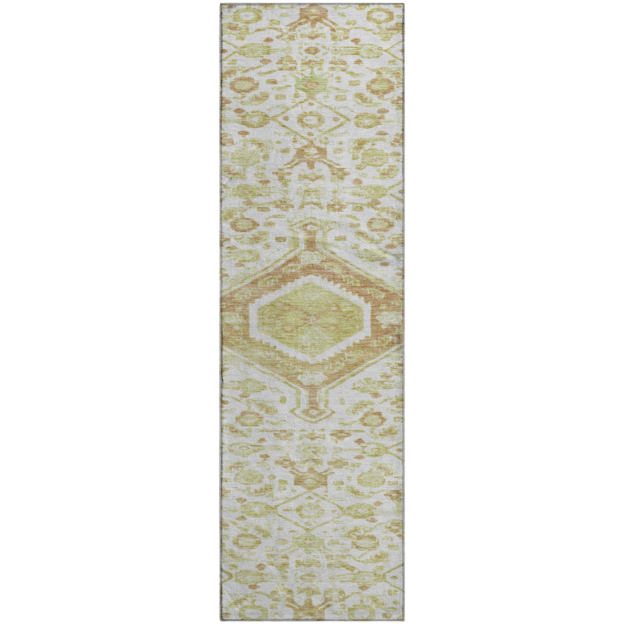 Oslo Machine Washable Traditional Ivory Rug 2'3" x 7'6" #shape_Runner