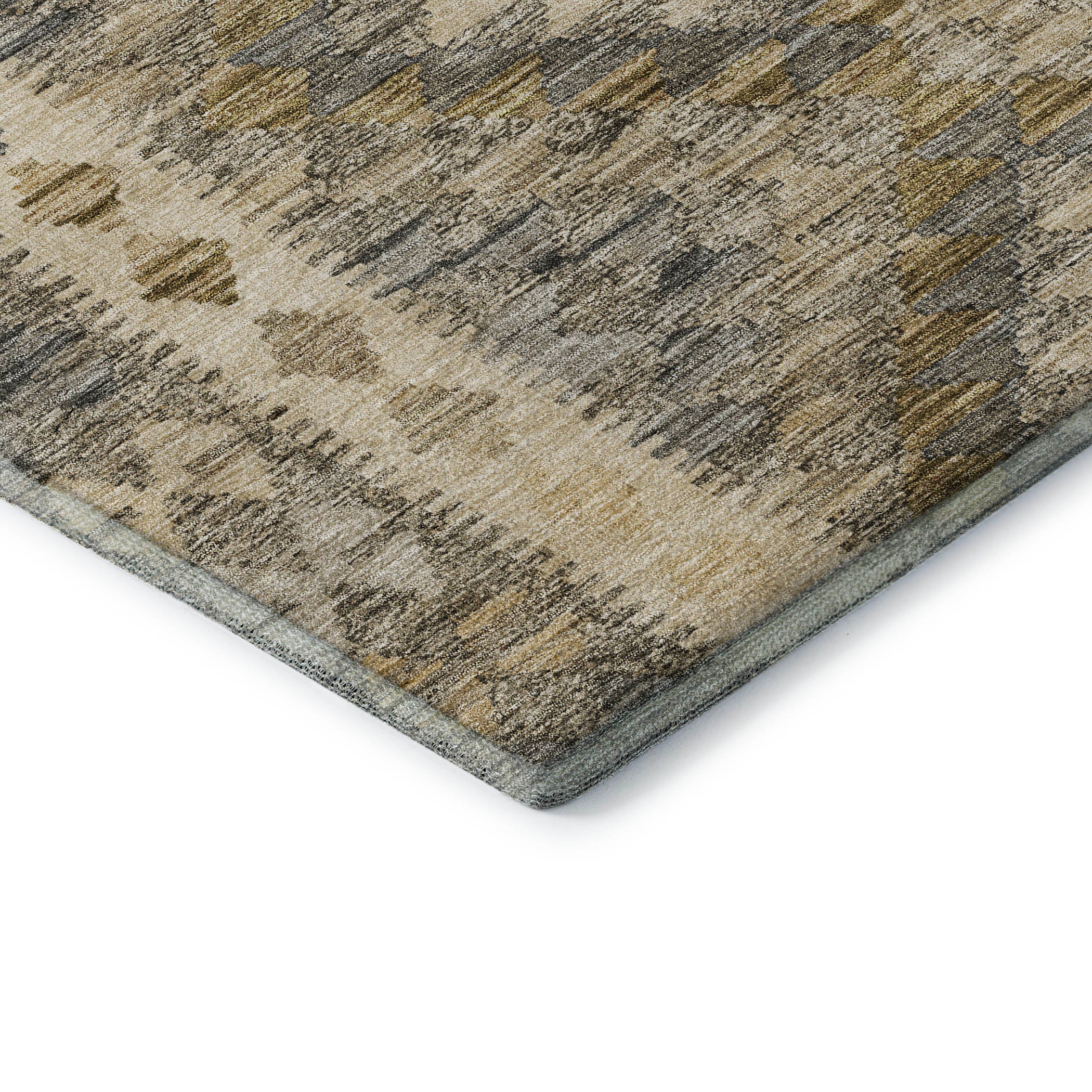 Bogota Machine Washable Transitional Beige Brown Rug 1'8" x 2'6" #shape_Rectangle