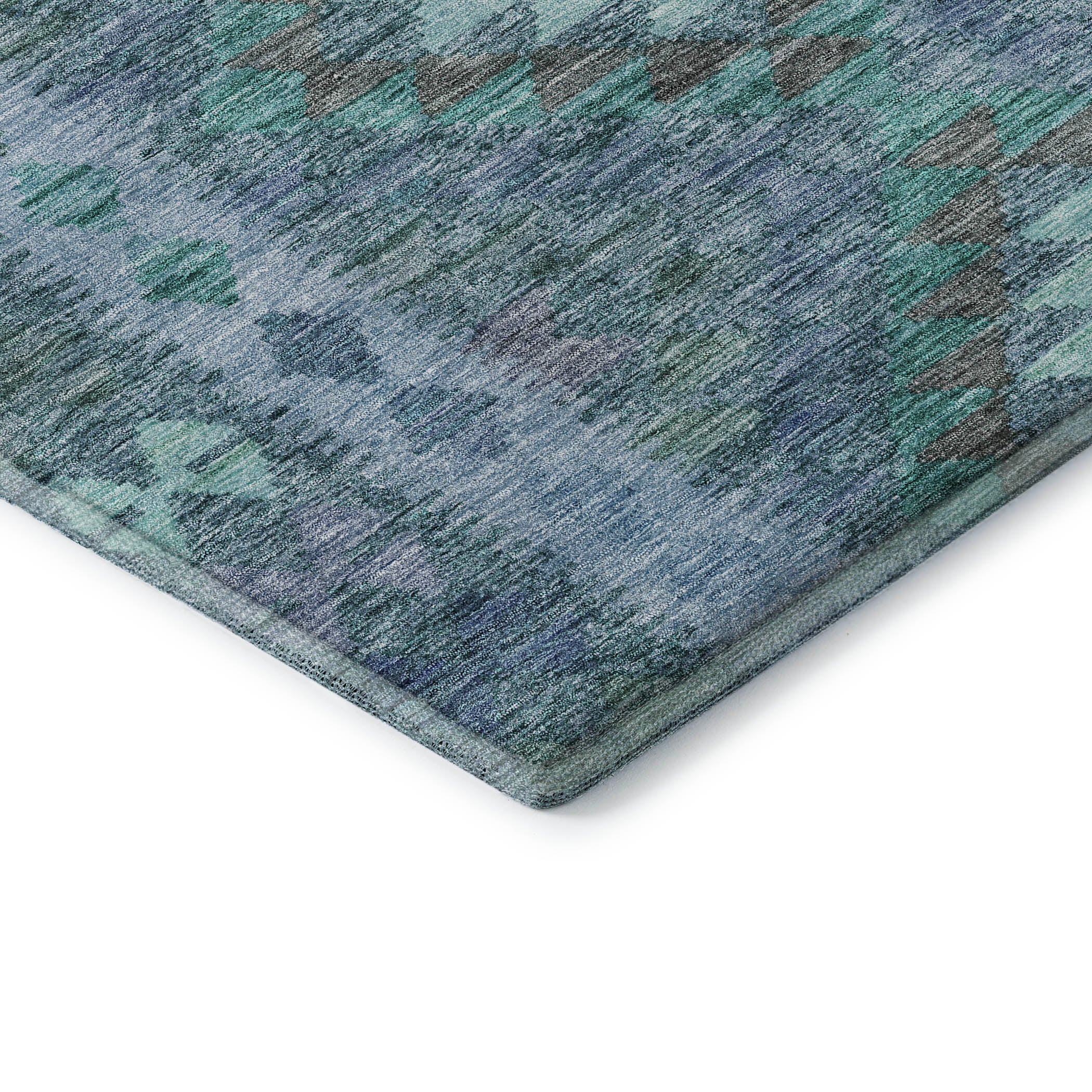 Bogota Machine Washable Transitional Blue Rug 1'8" x 2'6" #shape_Rectangle