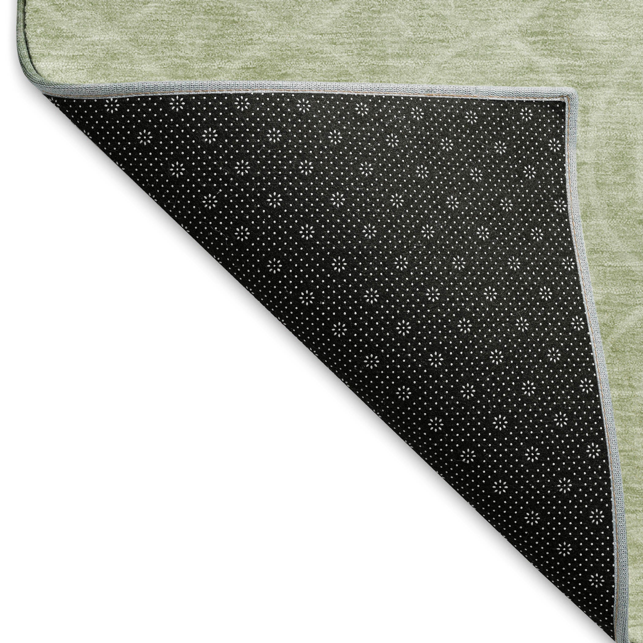 Mostar Machine Washable Transitional Mint Green Rug 1'8" x 2'6" #shape_Rectangle