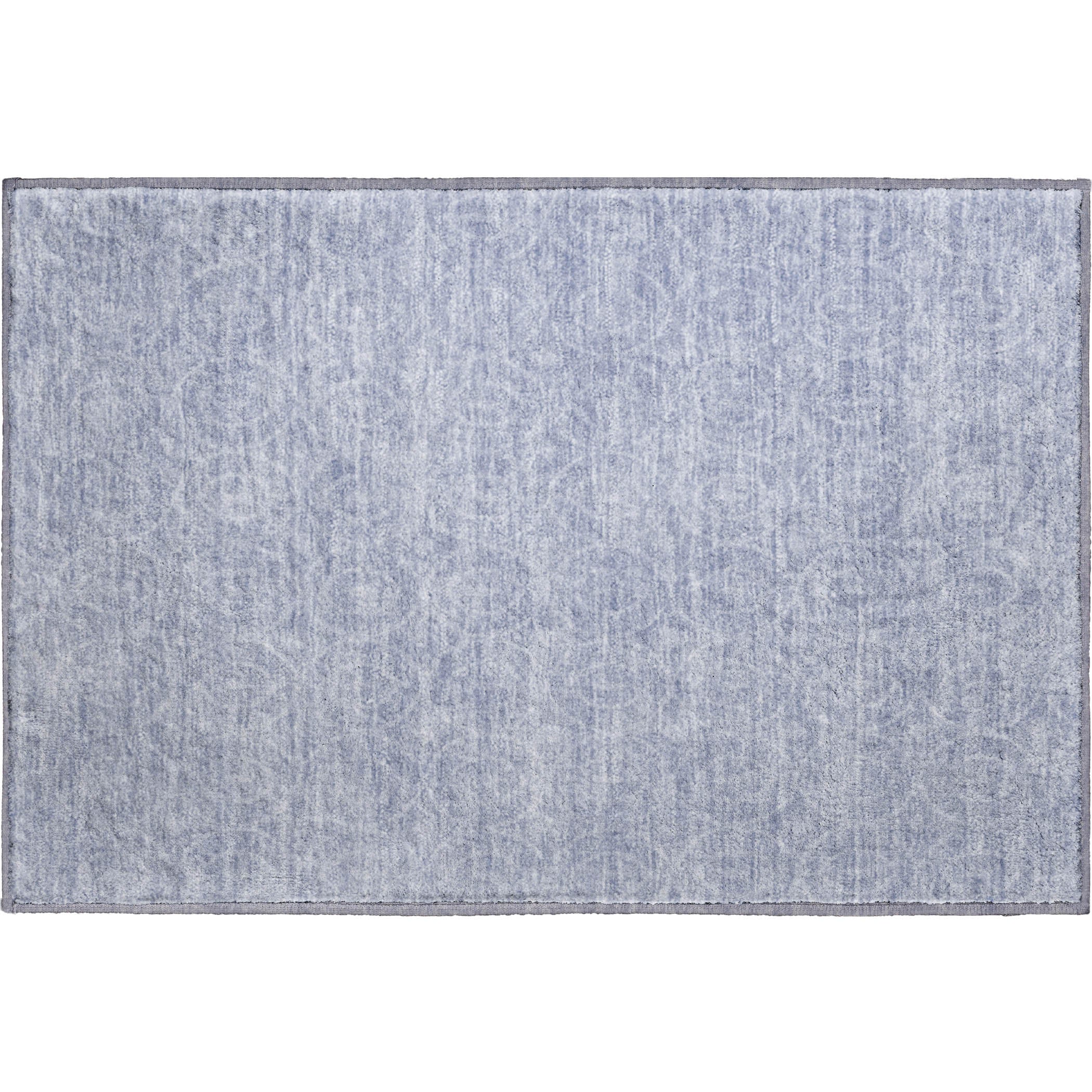 Mostar Machine Washable Transitional Sky Blue Rug 1'8" x 2'6" #shape_Rectangle