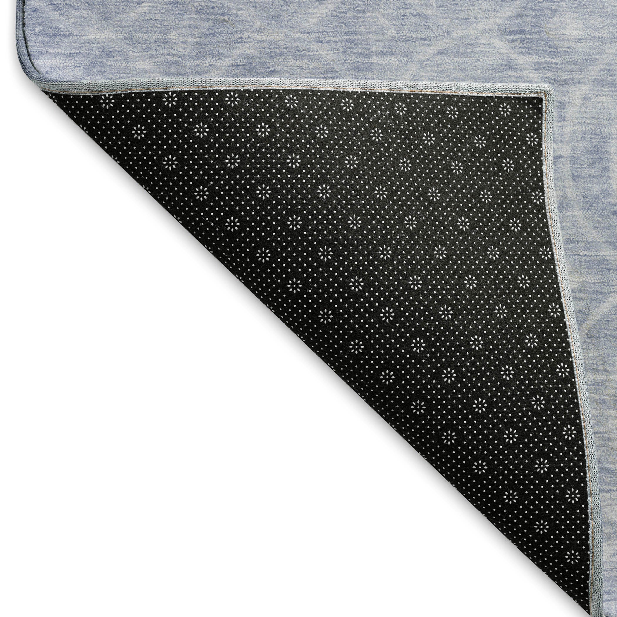 Mostar Machine Washable Transitional Sky Blue Rug 1'8" x 2'6" #shape_Rectangle