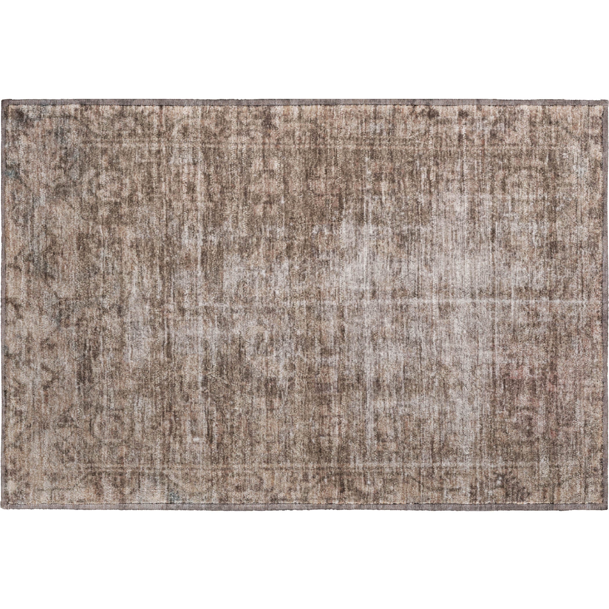 Salzburg Machine Washable Traditional Brown Rug 1'8" x 2'6" #shape_Rectangle