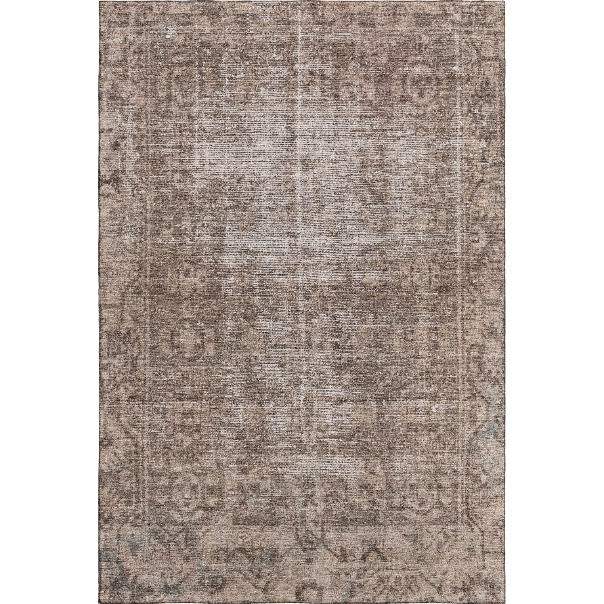 Salzburg Machine Washable Traditional Brown Rug 2'6" x 3'10" #shape_Rectangle