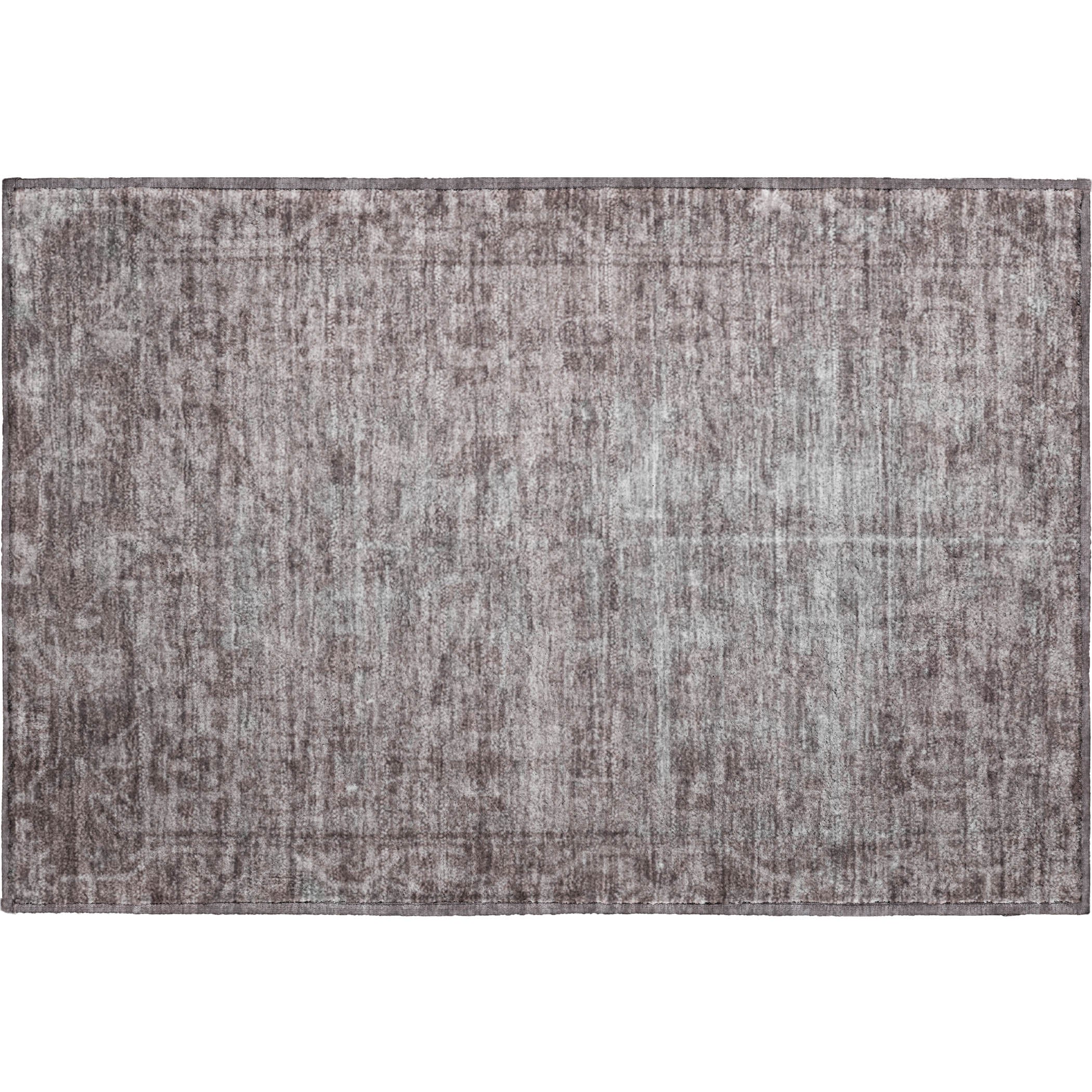 Salzburg Machine Washable Traditional Mocha Brown Rug 1'8" x 2'6" #shape_Rectangle