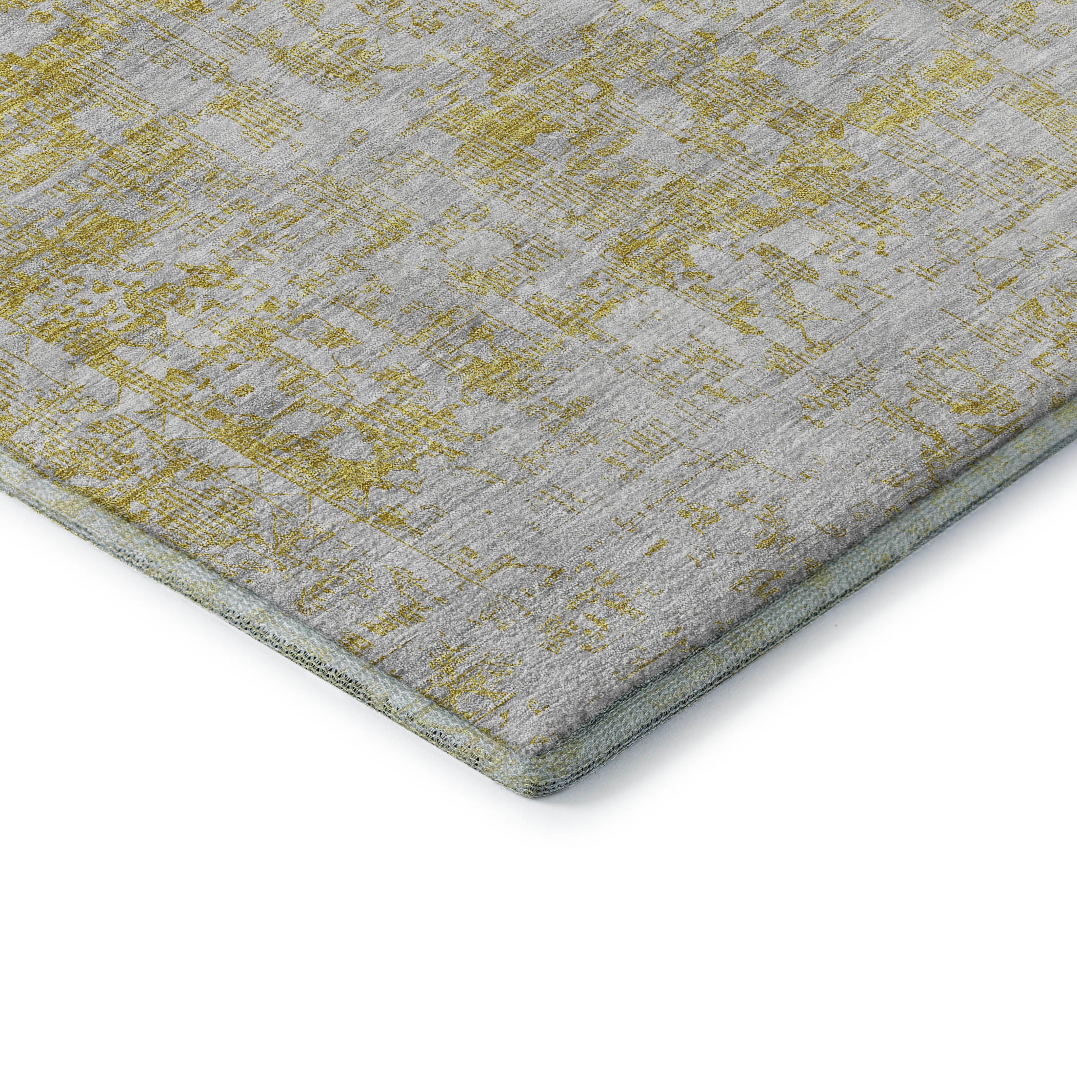 Salzburg Machine Washable Traditional Gold Rug 1'8" x 2'6" #shape_Rectangle