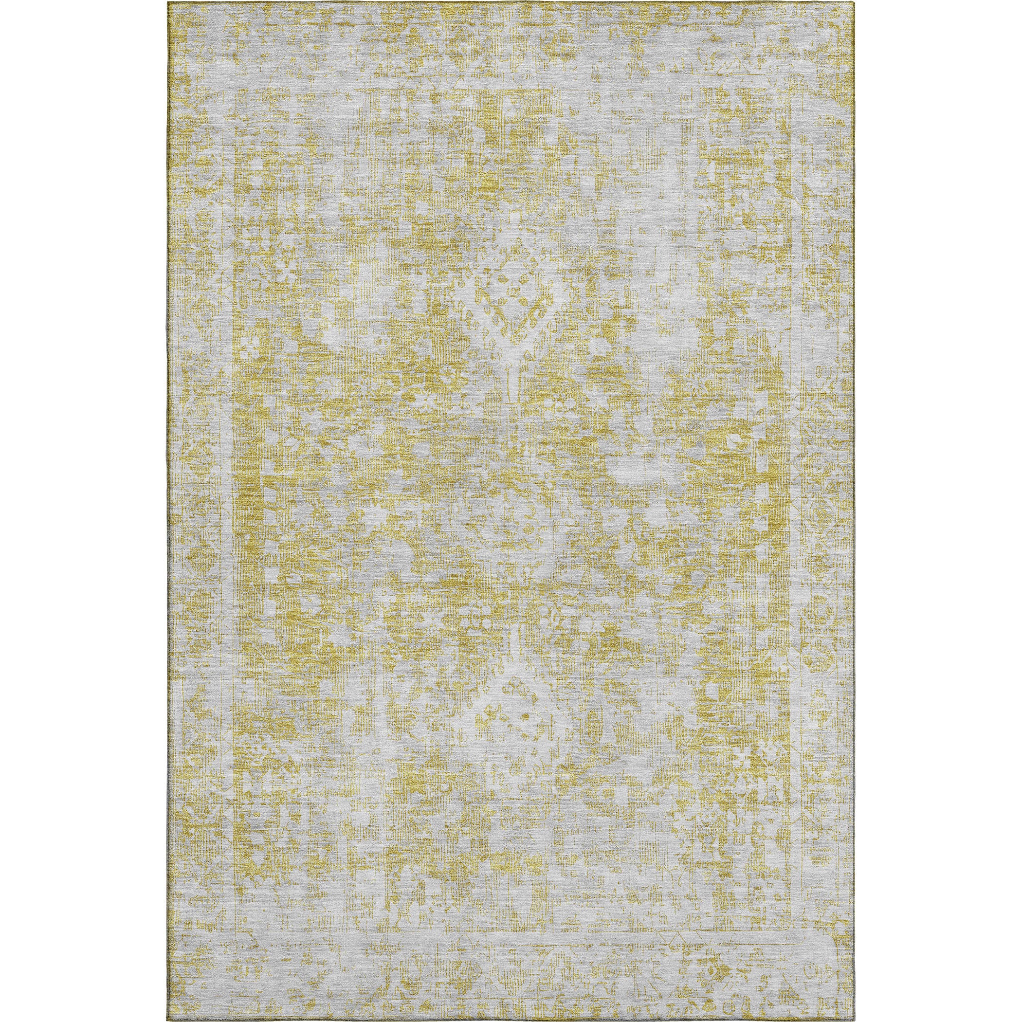 Salzburg Machine Washable Traditional Gold Rug 2'6" x 3'10" #shape_Rectangle