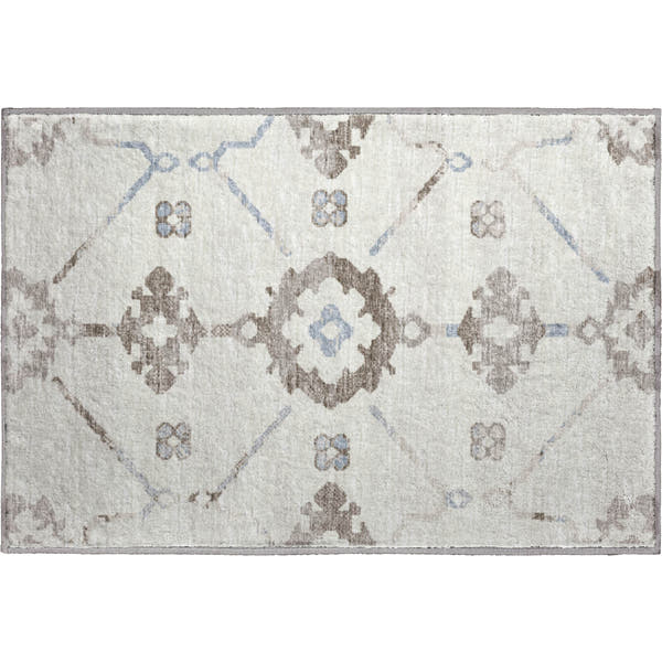 Oaxaca Machine Washable Transitional Taupe Neutral Rug 1'8" x 2'6"
