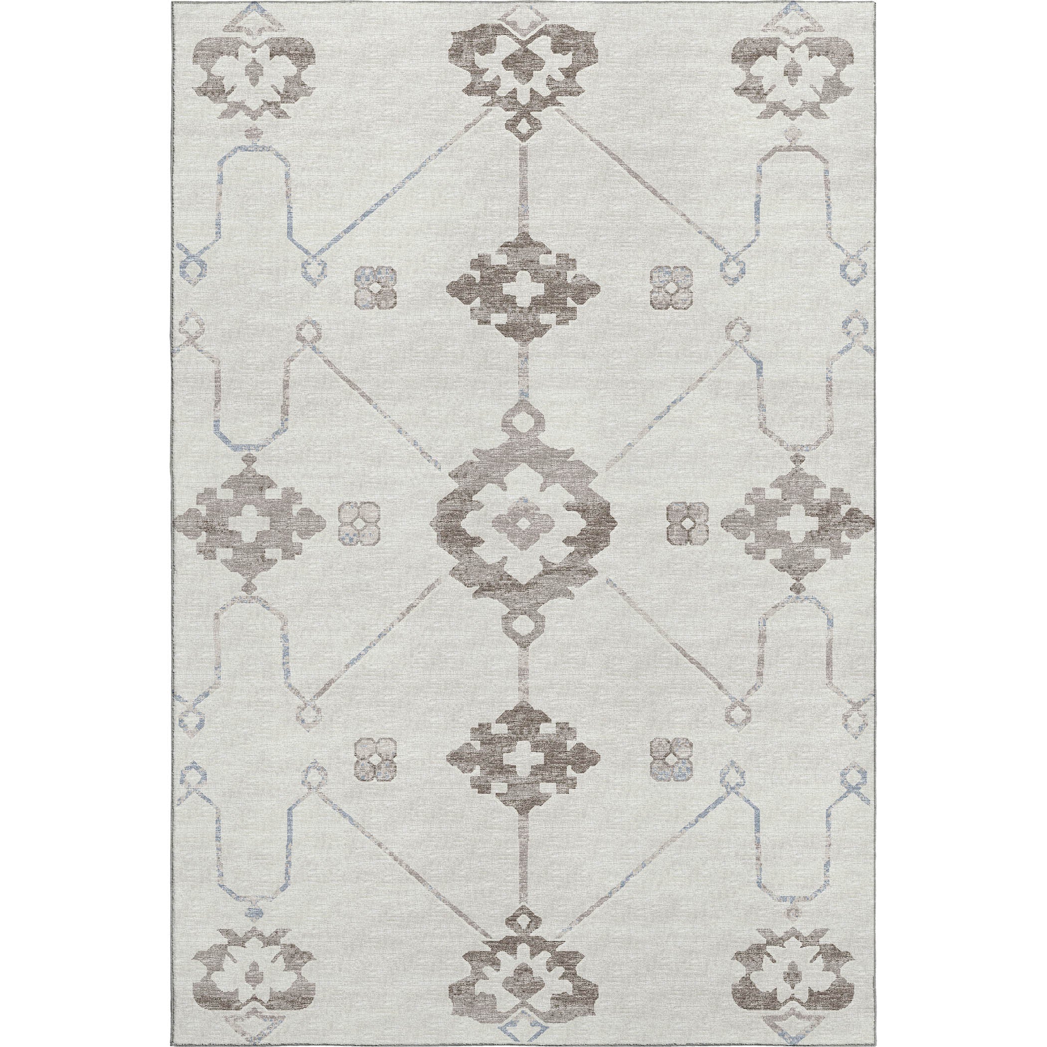 Oaxaca Machine Washable Transitional Taupe Neutral Rug 2'6" x 3'10" #shape_Rectangle