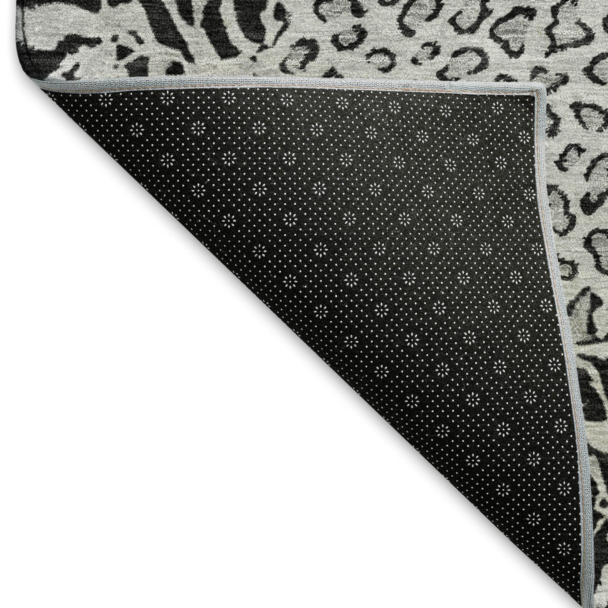 Baku Machine Washable Transitional Gray Rug 1'8" x 2'6" #shape_Rectangle