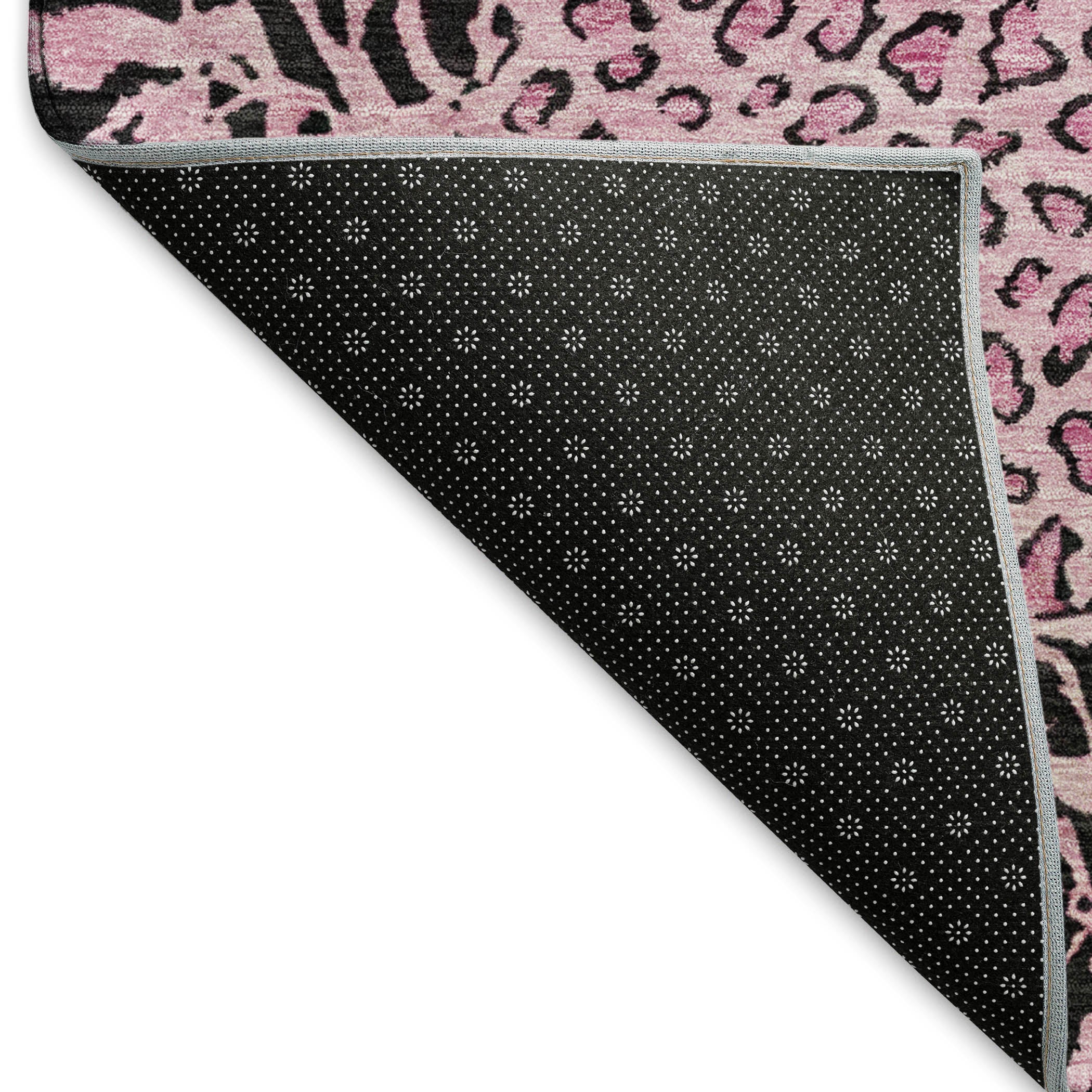 Baku Machine Washable Transitional Pink Rug 1'8" x 2'6" #shape_Rectangle