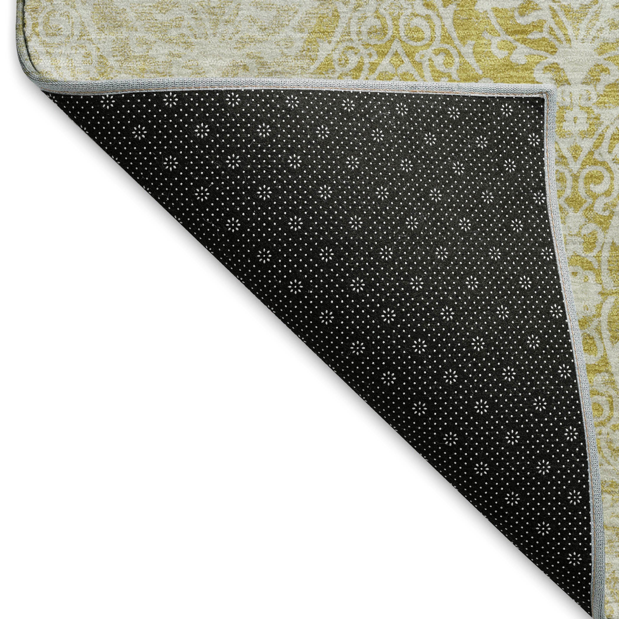 Vienna Machine Washable Transitional Gold Rug 1'8" x 2'6" #shape_Rectangle