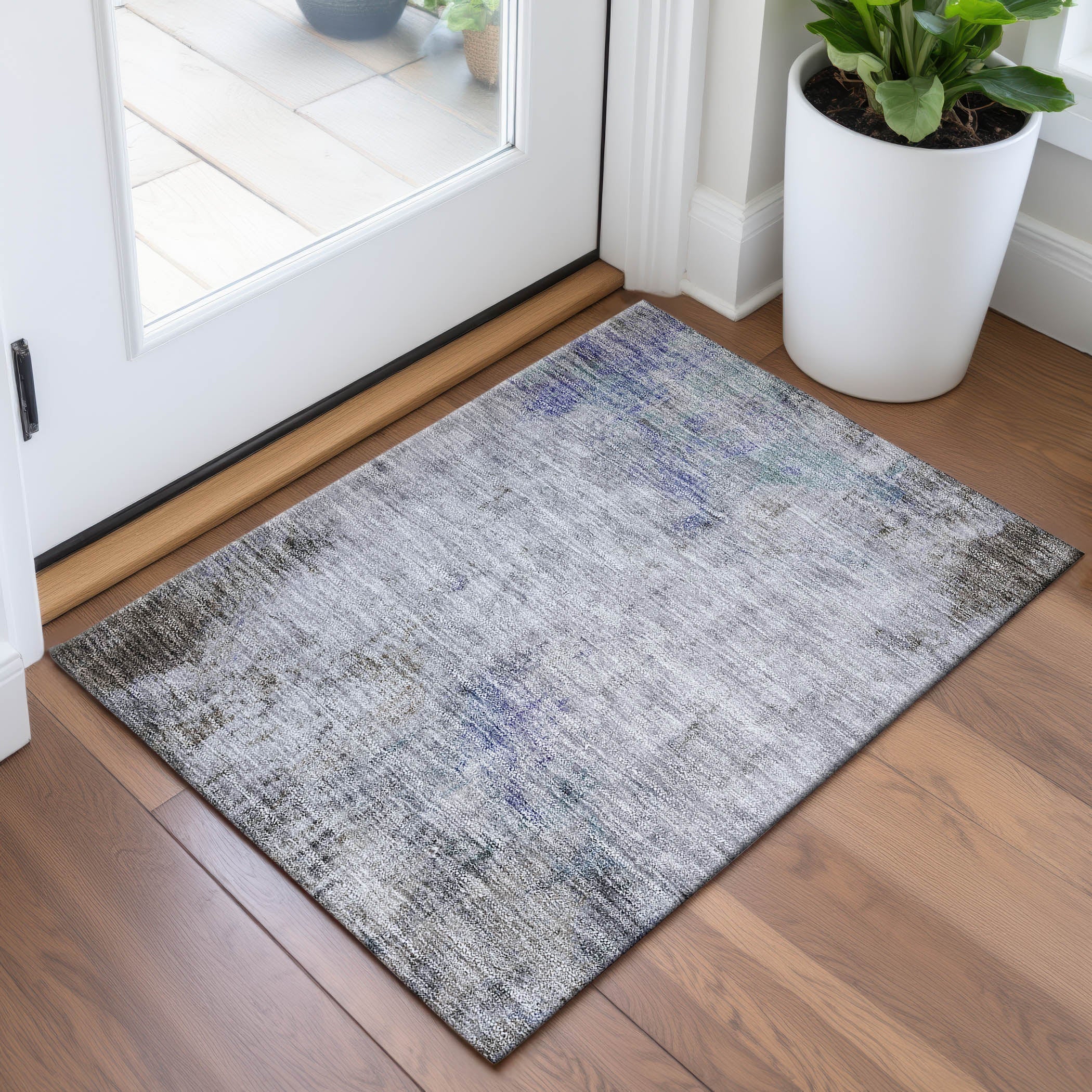 Marrakech Machine Washable Transitional Brown Rug 1'8" x 2'6" #shape_Rectangle