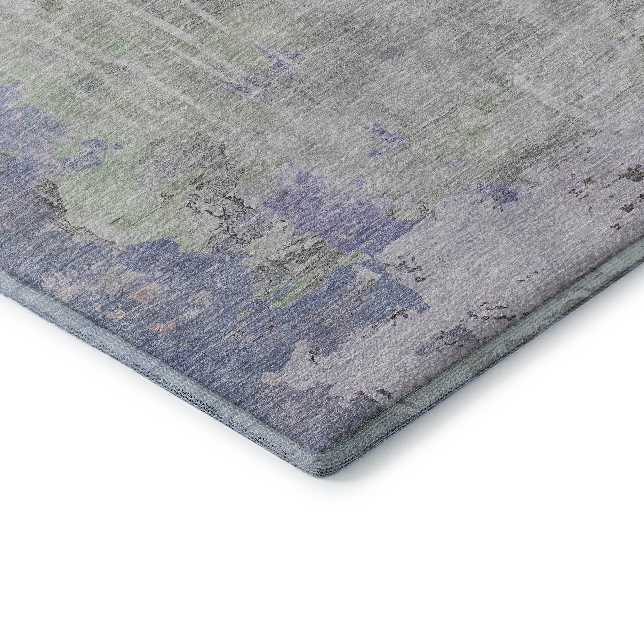 Porto Machine Washable Transitional Aloe Green Rug 1'8" x 2'6" #shape_Rectangle
