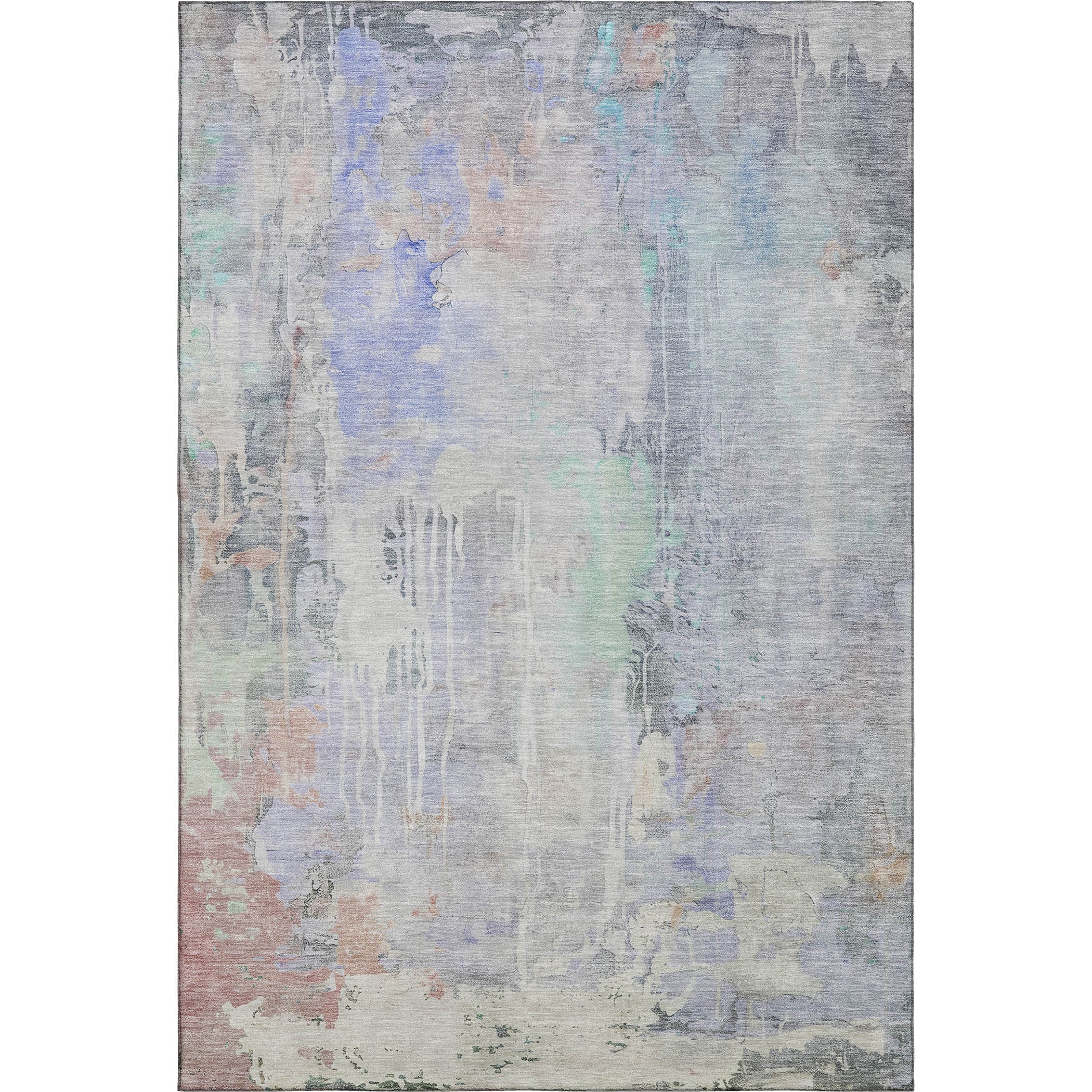 Porto Machine Washable Transitional Purple Rug 2'6" x 3'10" #shape_Rectangle
