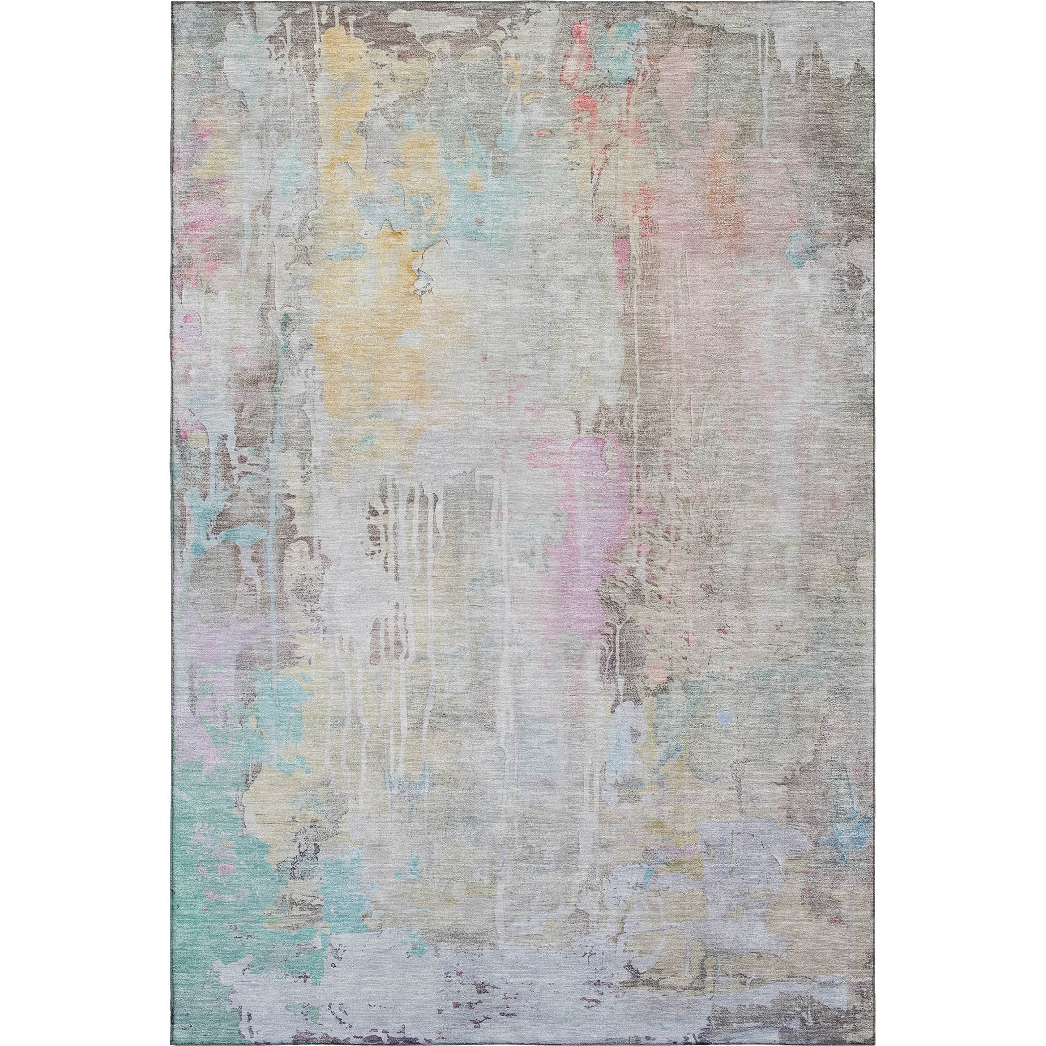 Porto Machine Washable Transitional Taupe Brown Rug 2'6" x 3'10" #shape_Rectangle