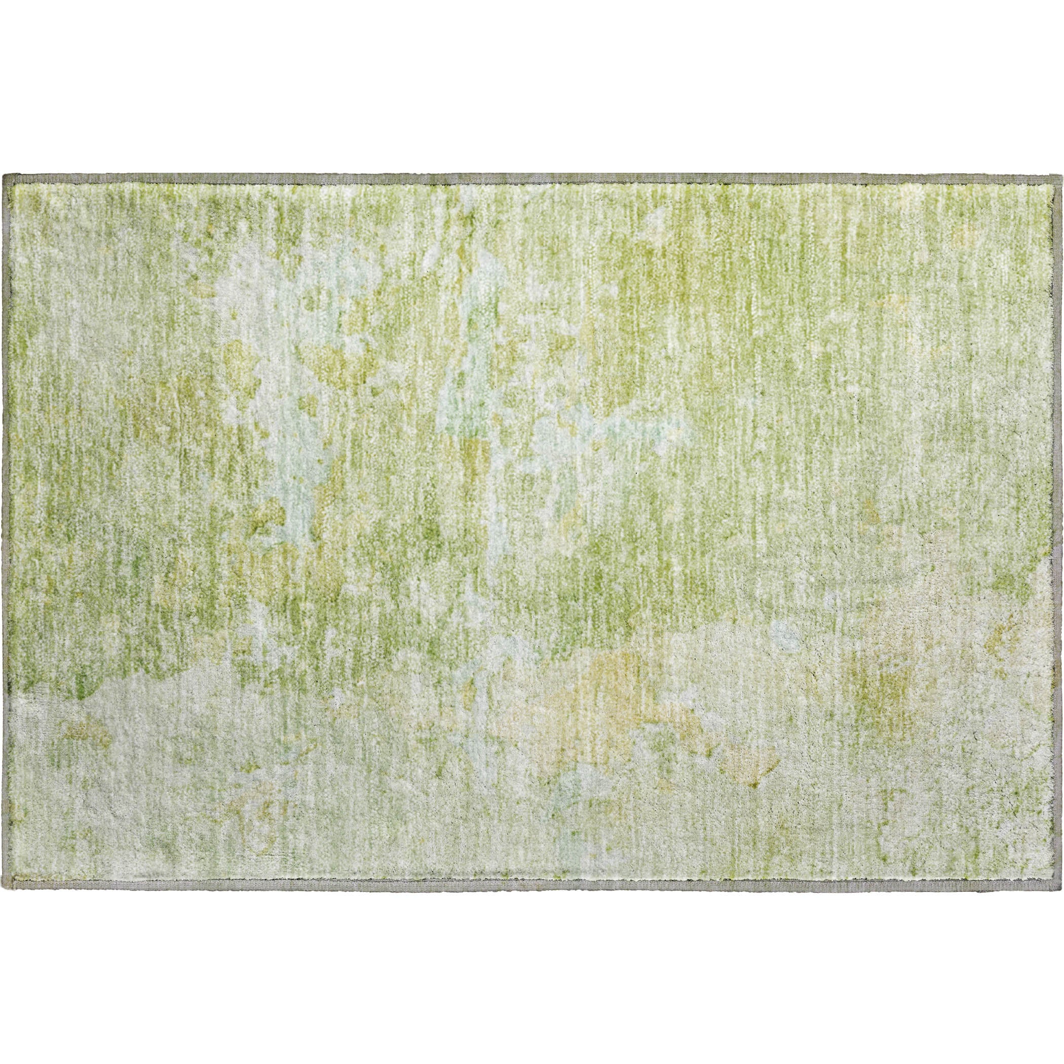 Havana Machine Washable Transitional Aloe Green Rug 1'8" x 2'6" #shape_Rectangle
