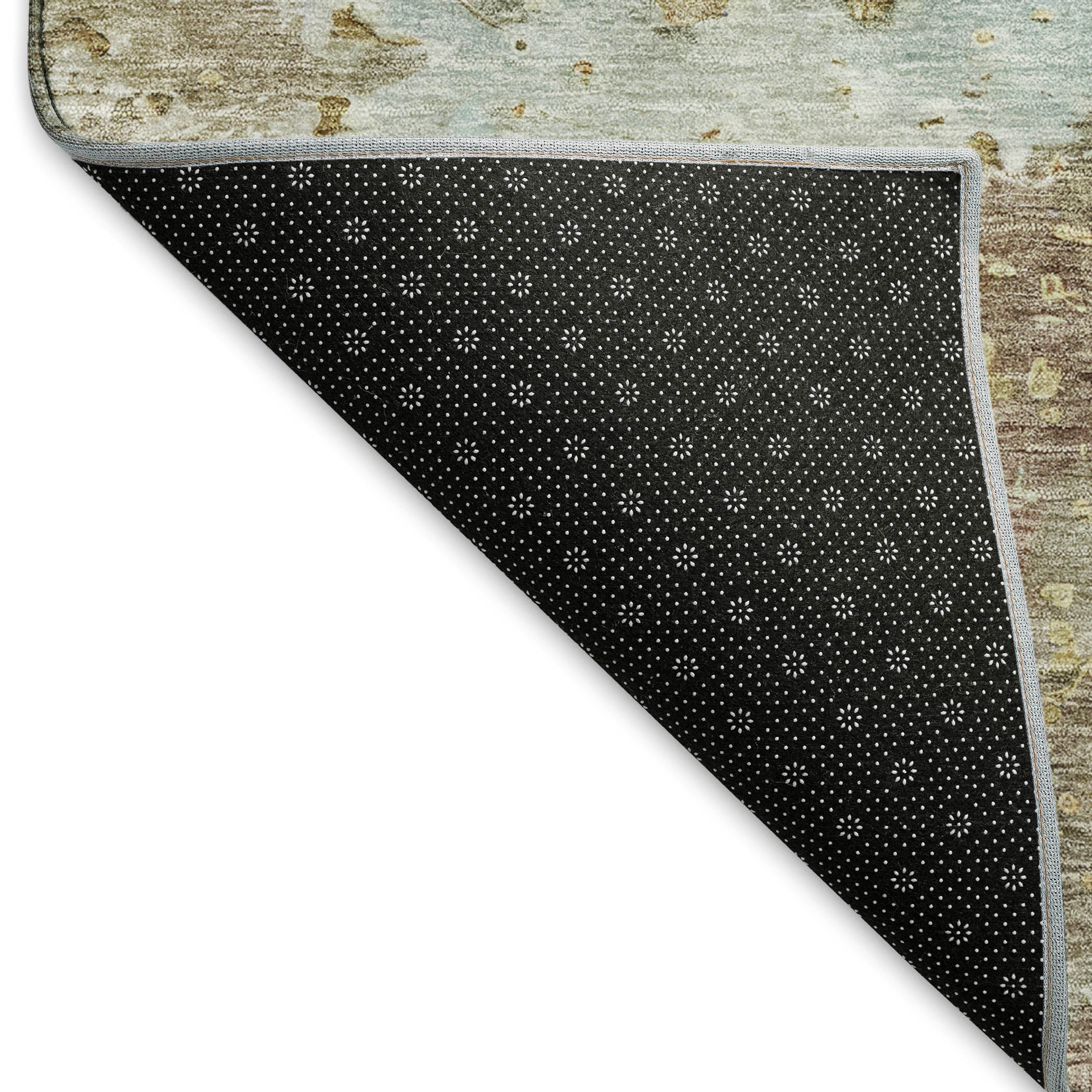 Havana Machine Washable Transitional Brown Rug 1'8" x 2'6" #shape_Rectangle