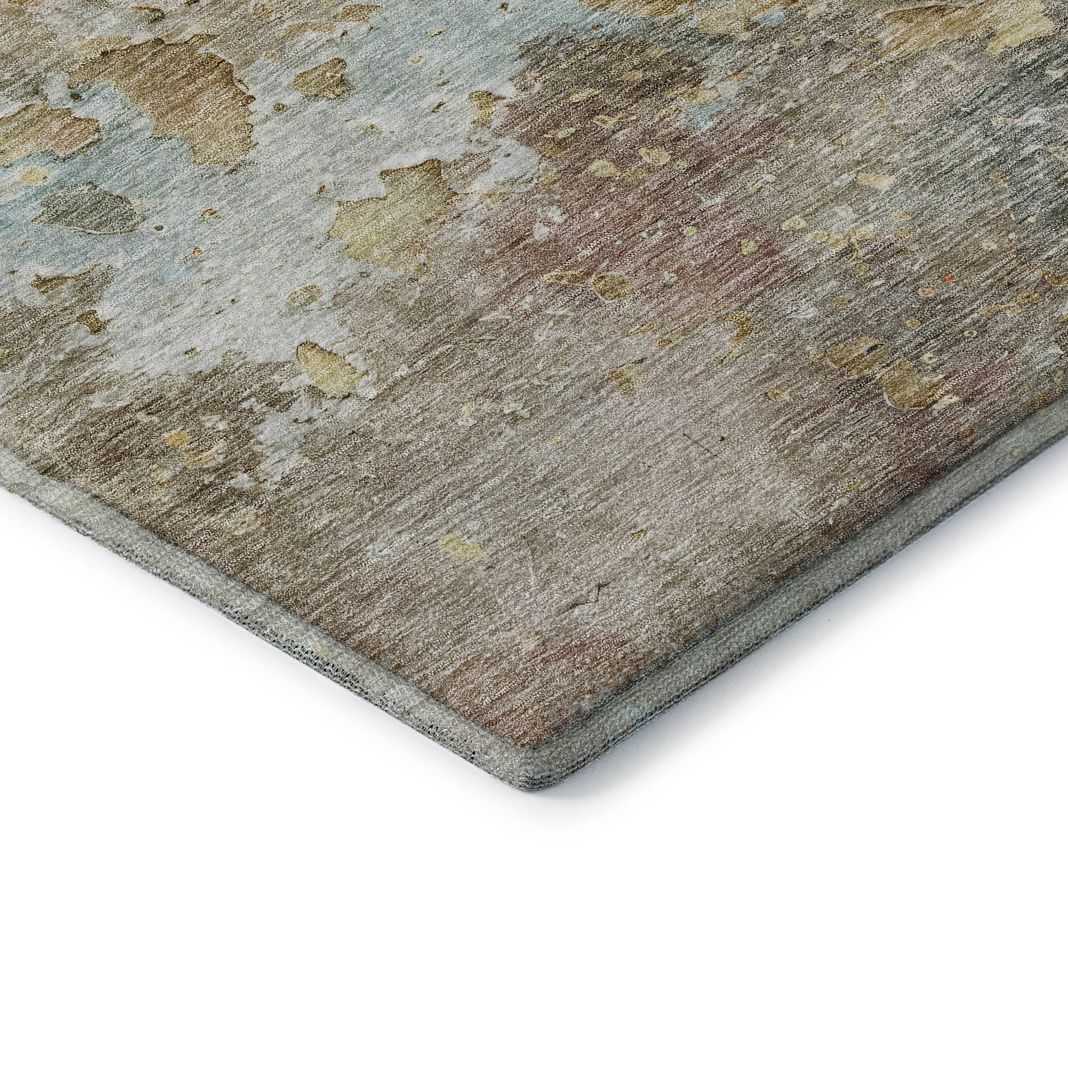 Havana Machine Washable Transitional Brown Rug 1'8" x 2'6" #shape_Rectangle