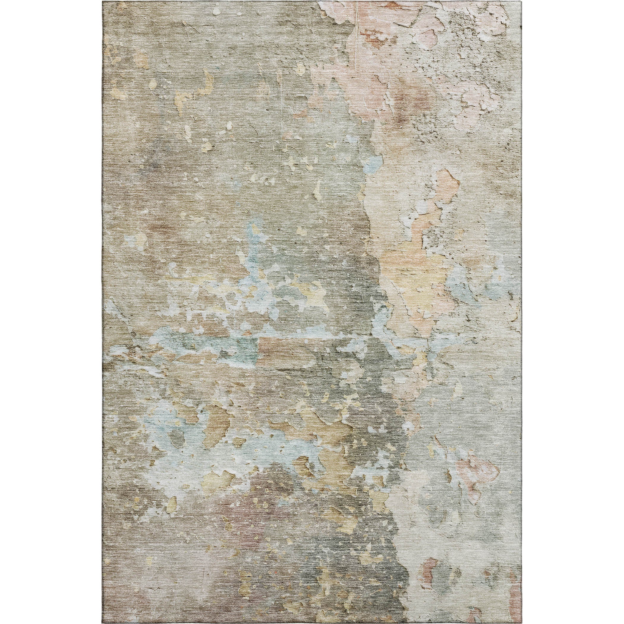 Havana Machine Washable Transitional Brown Rug 2'6" x 3'10" #shape_Rectangle