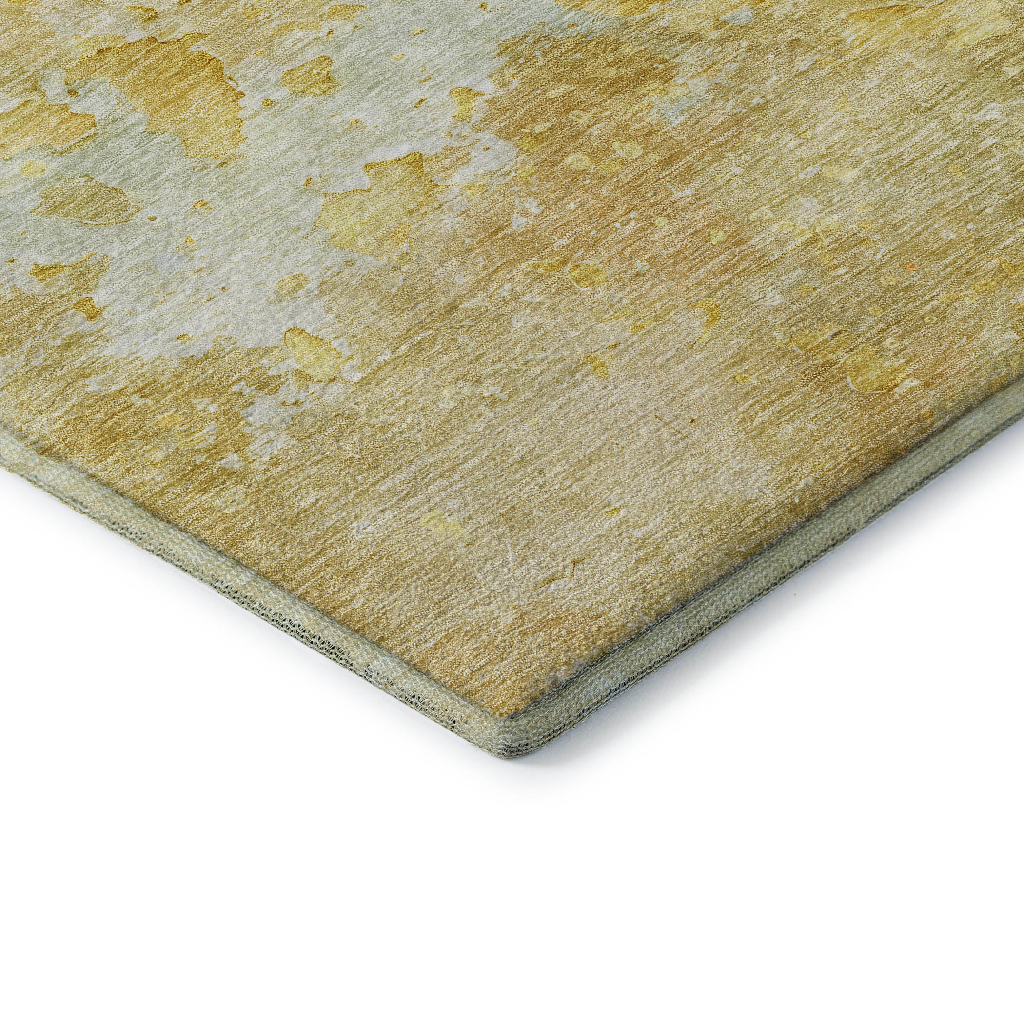 Havana Machine Washable Transitional Gold Rug 1'8" x 2'6" #shape_Rectangle
