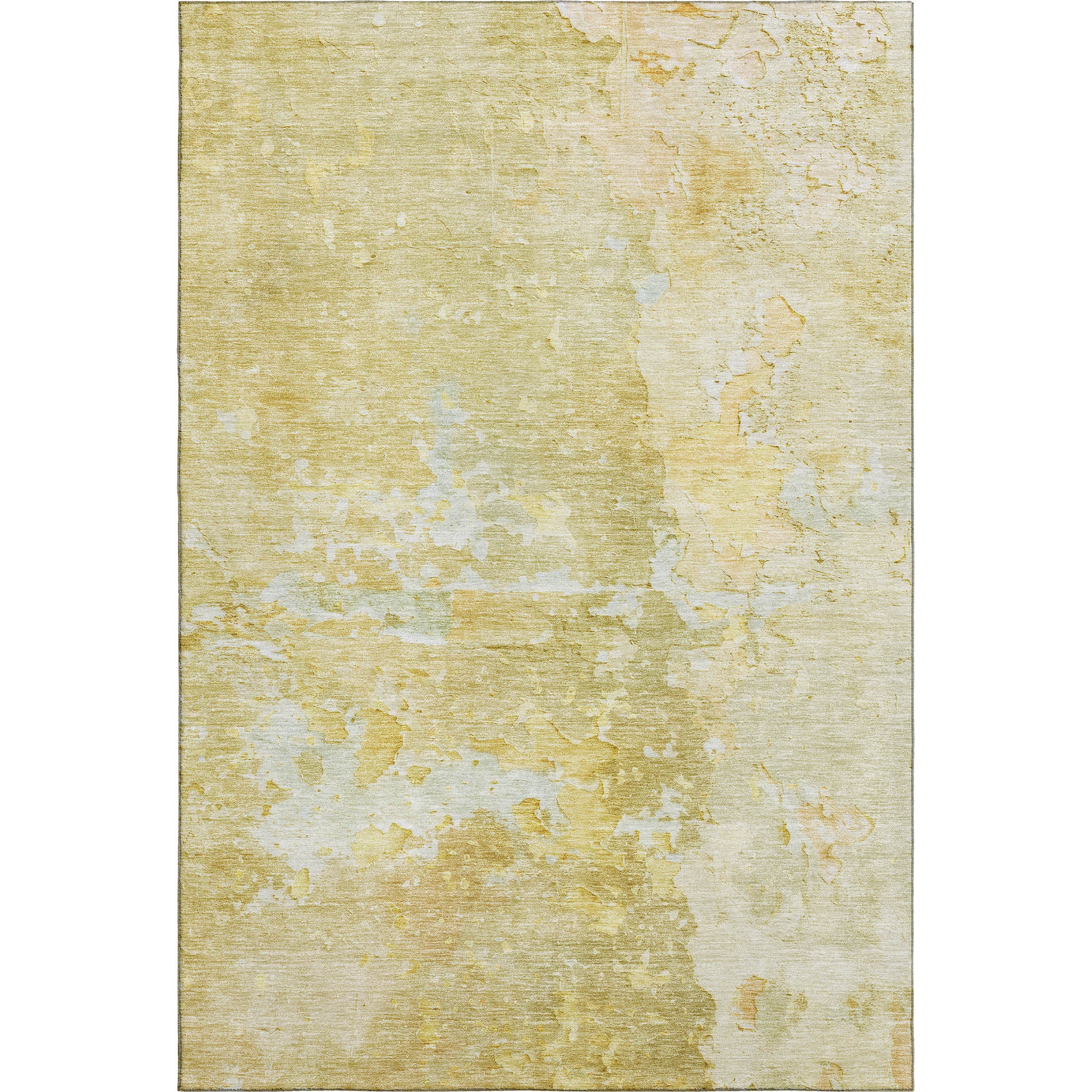 Havana Machine Washable Transitional Gold Rug 2'6" x 3'10" #shape_Rectangle