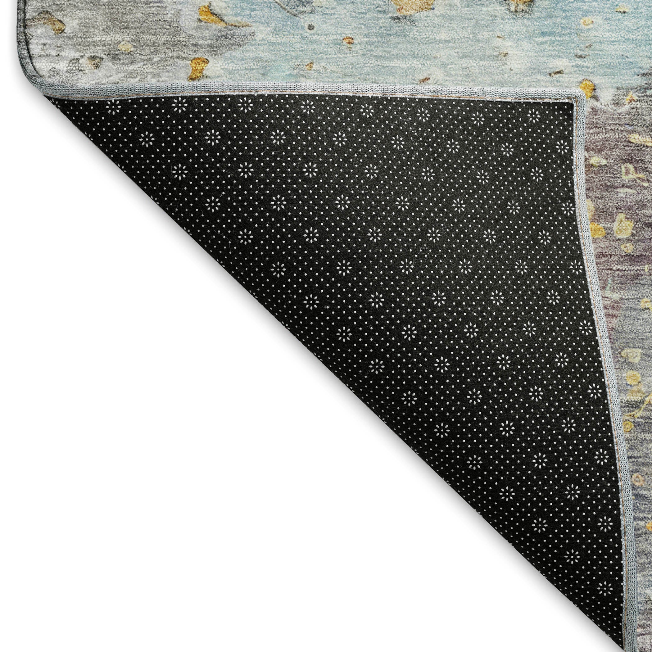 Havana Machine Washable Transitional Granite Gray Rug 1'8" x 2'6" #shape_Rectangle