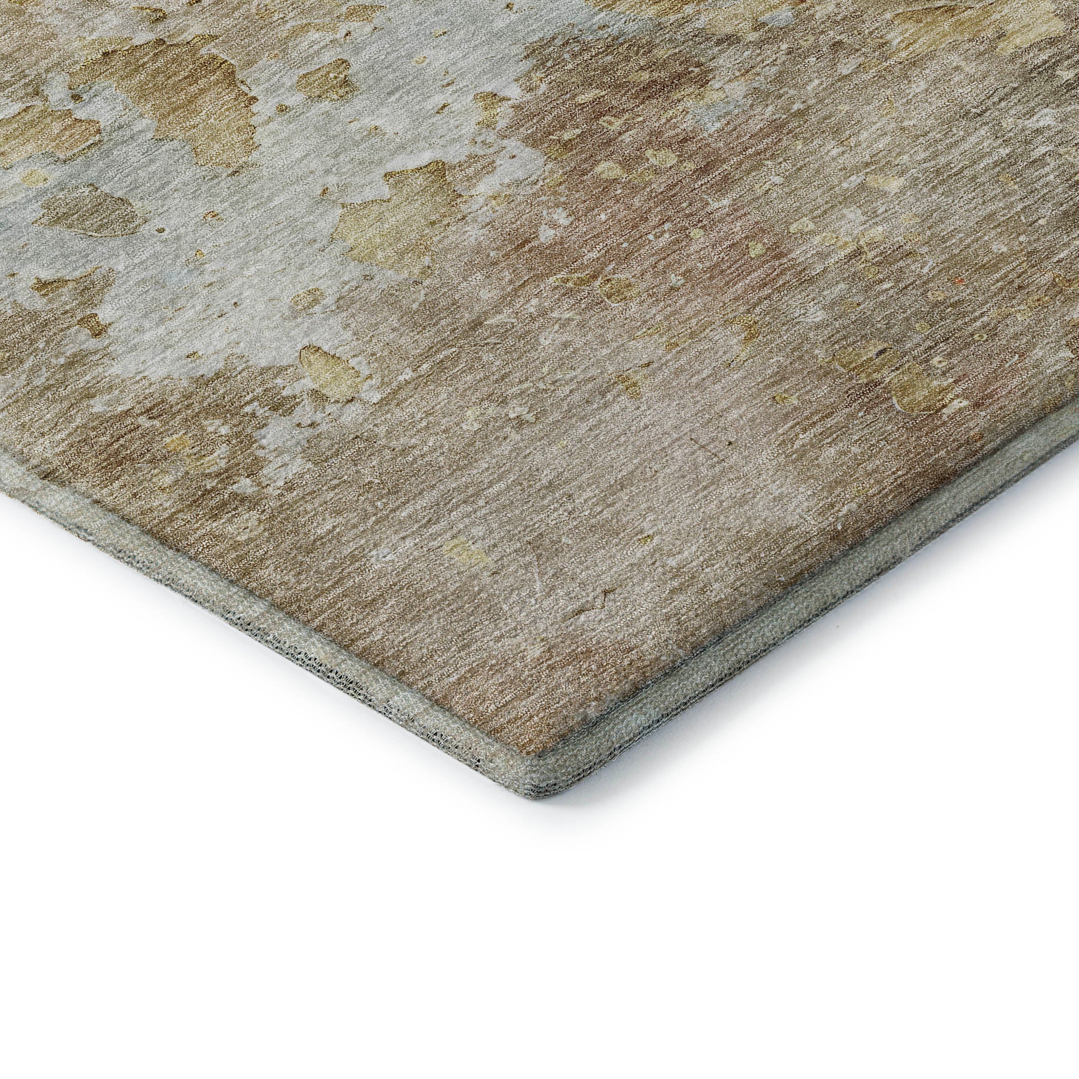 Havana Machine Washable Transitional Khaki Brown Rug 1'8" x 2'6" #shape_Rectangle