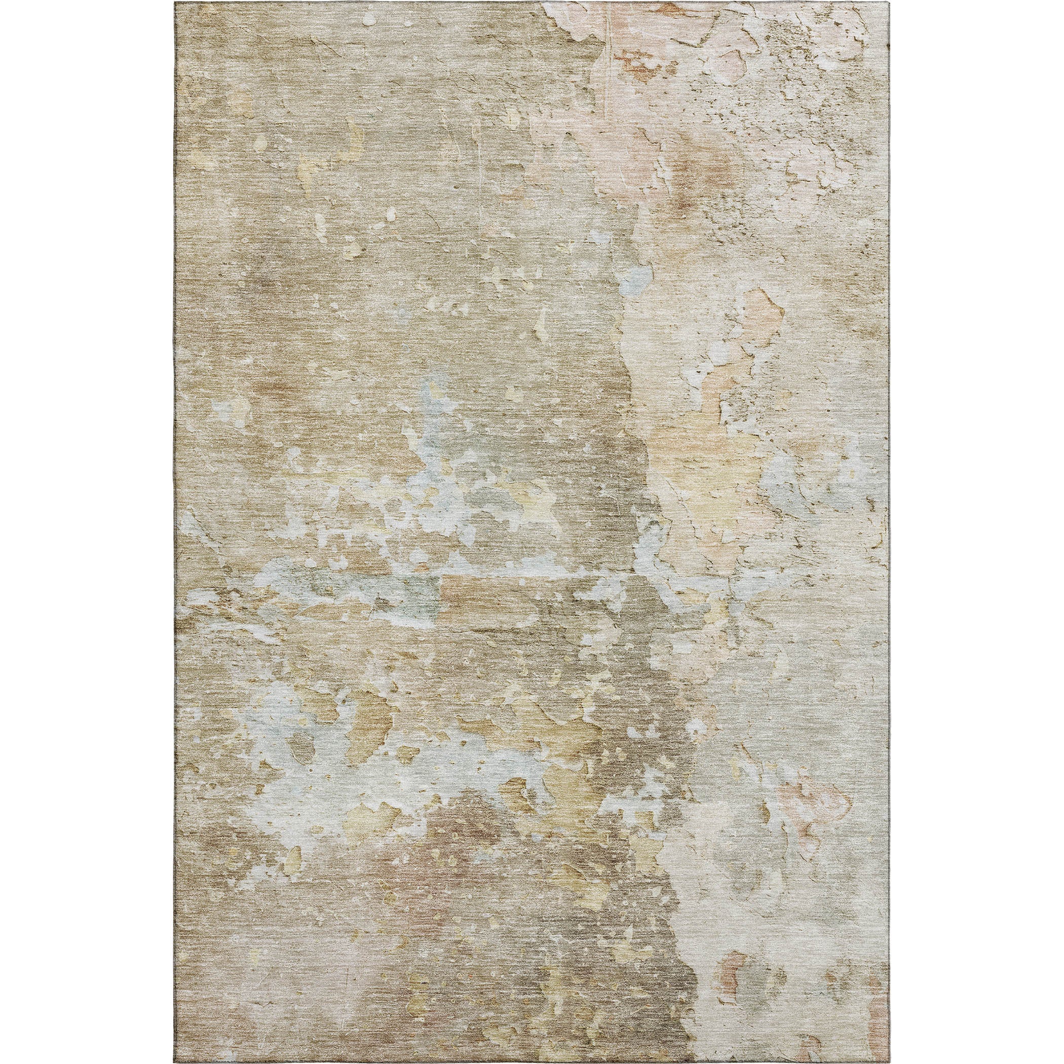 Havana Machine Washable Transitional Khaki Brown Rug 2'6" x 3'10" #shape_Rectangle