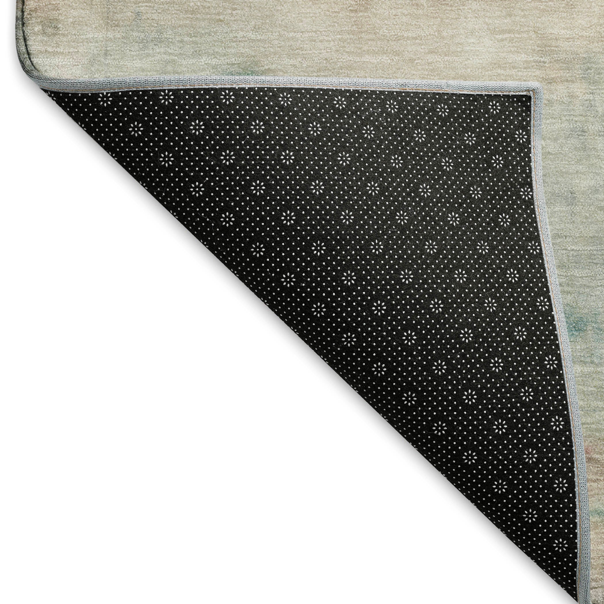 Bern Machine Washable Transitional Taupe Brown Rug 1'8" x 2'6" #shape_Rectangle