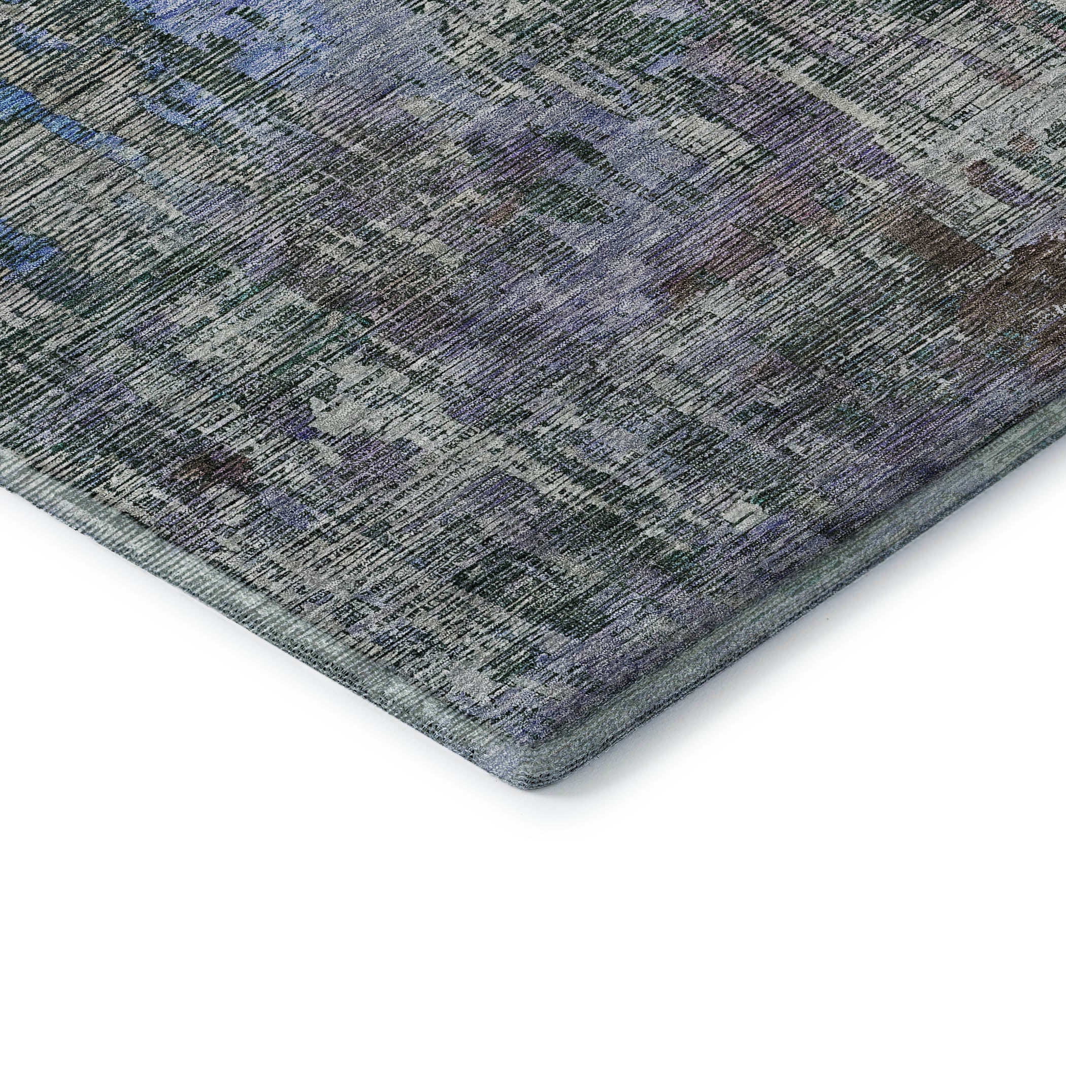 Prague Machine Washable Transitional Fern Green Rug 1'8" x 2'6" #shape_Rectangle