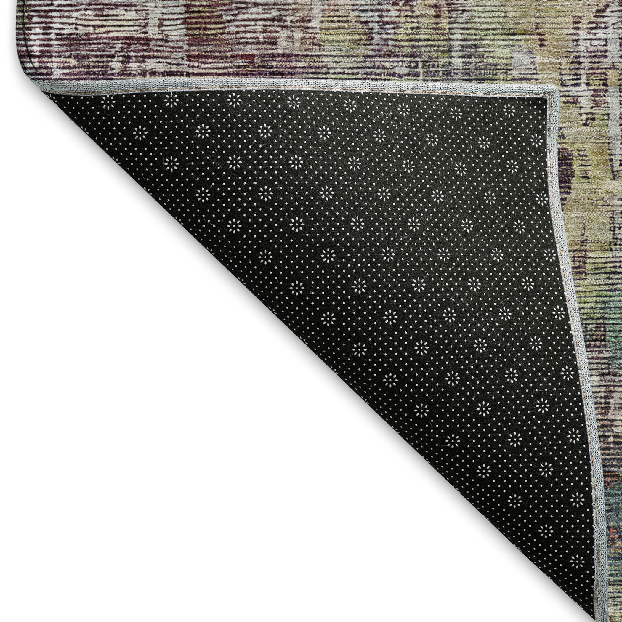Prague Machine Washable Transitional Pewter Gray Rug 1'8" x 2'6" #shape_Rectangle