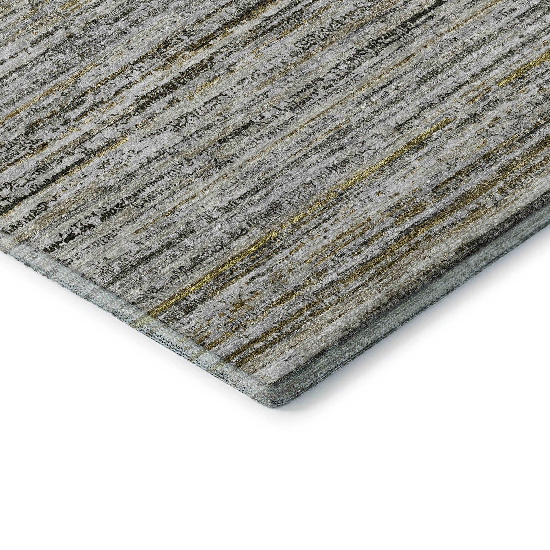 Oslo Machine Washable Transitional Pewter Gray Rug 1'8" x 2'6" #shape_Rectangle