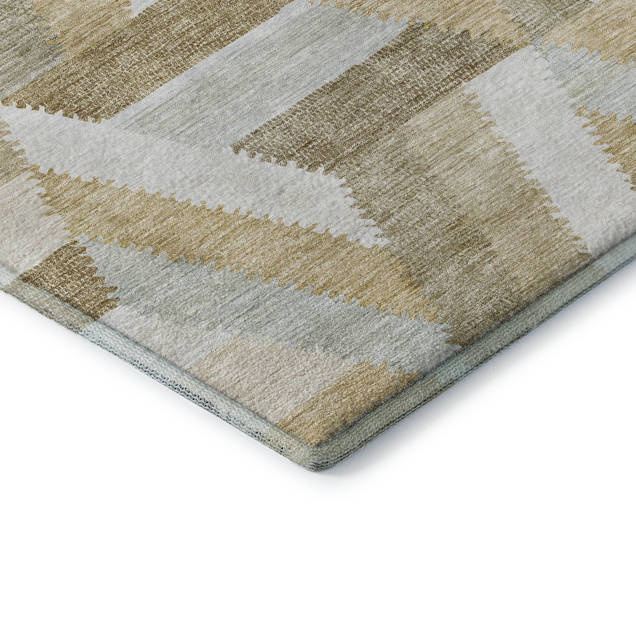 Seville Machine Washable Transitional Tan Brown Rug 1'8" x 2'6" #shape_Rectangle