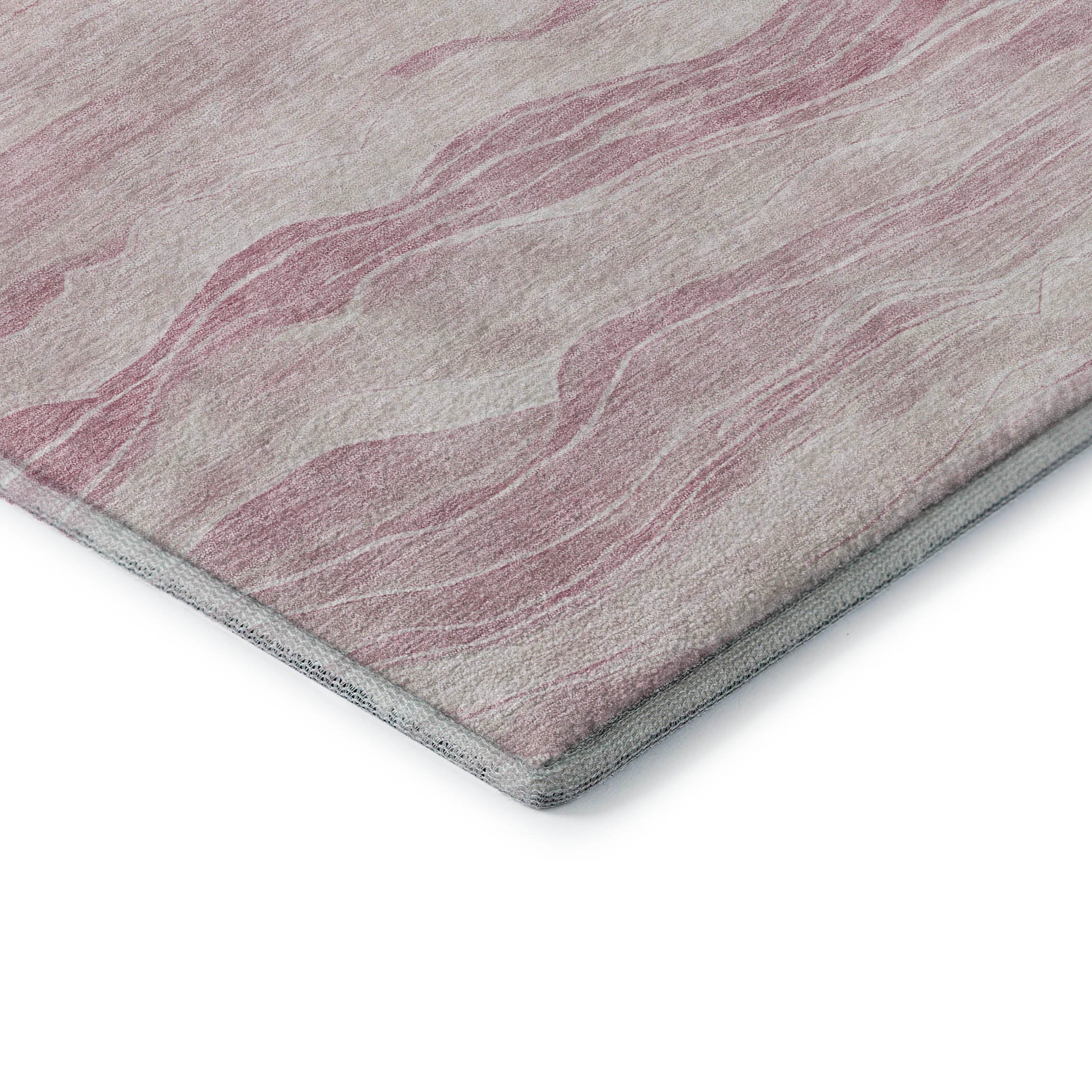 Antigua Machine Washable Transitional Pink Rug 1'8" x 2'6" #shape_Rectangle